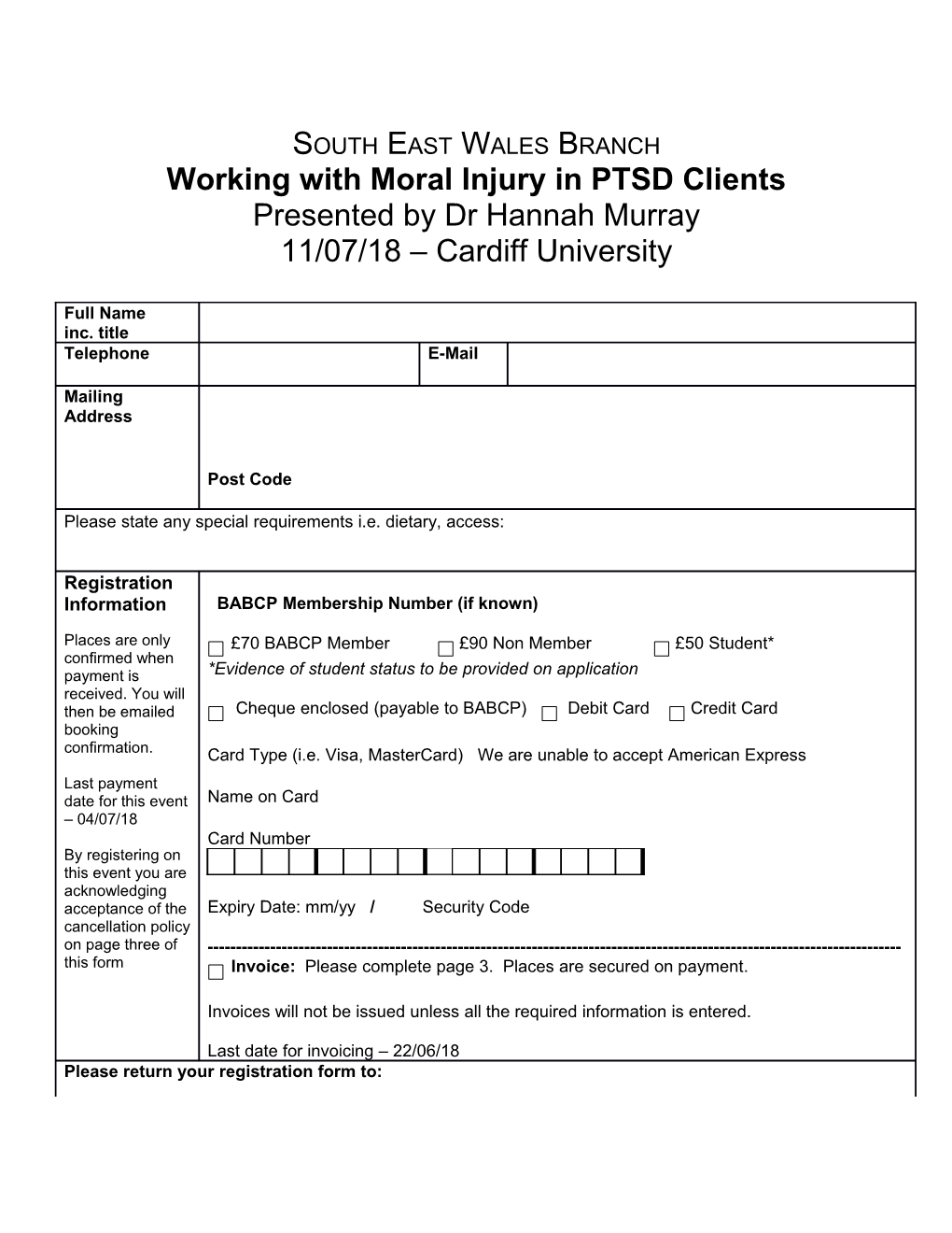 Working with Moral Injury in PTSD Clients