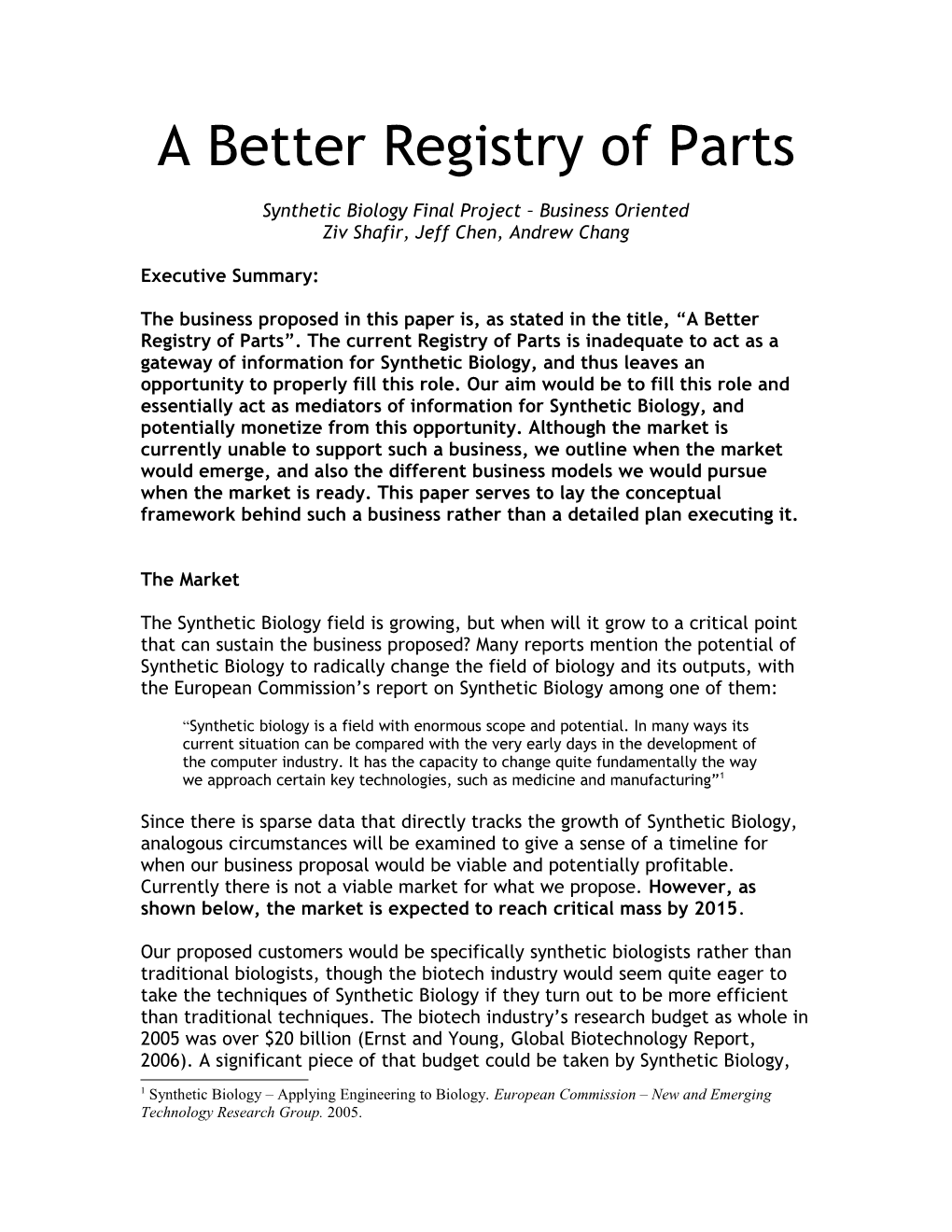 A Better Registry of Parts