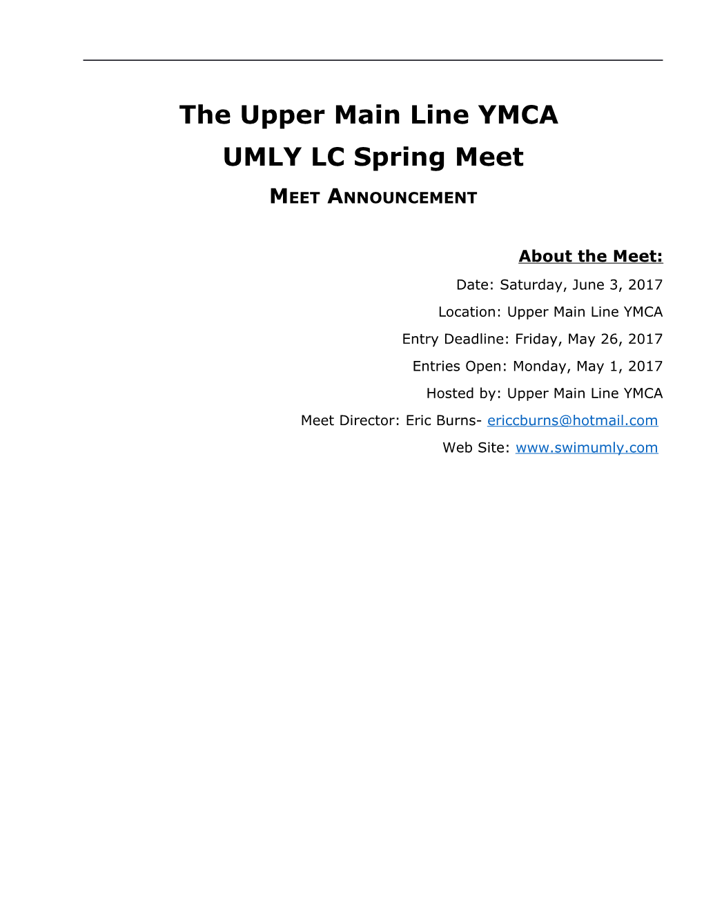The Upper Main Line YMCA