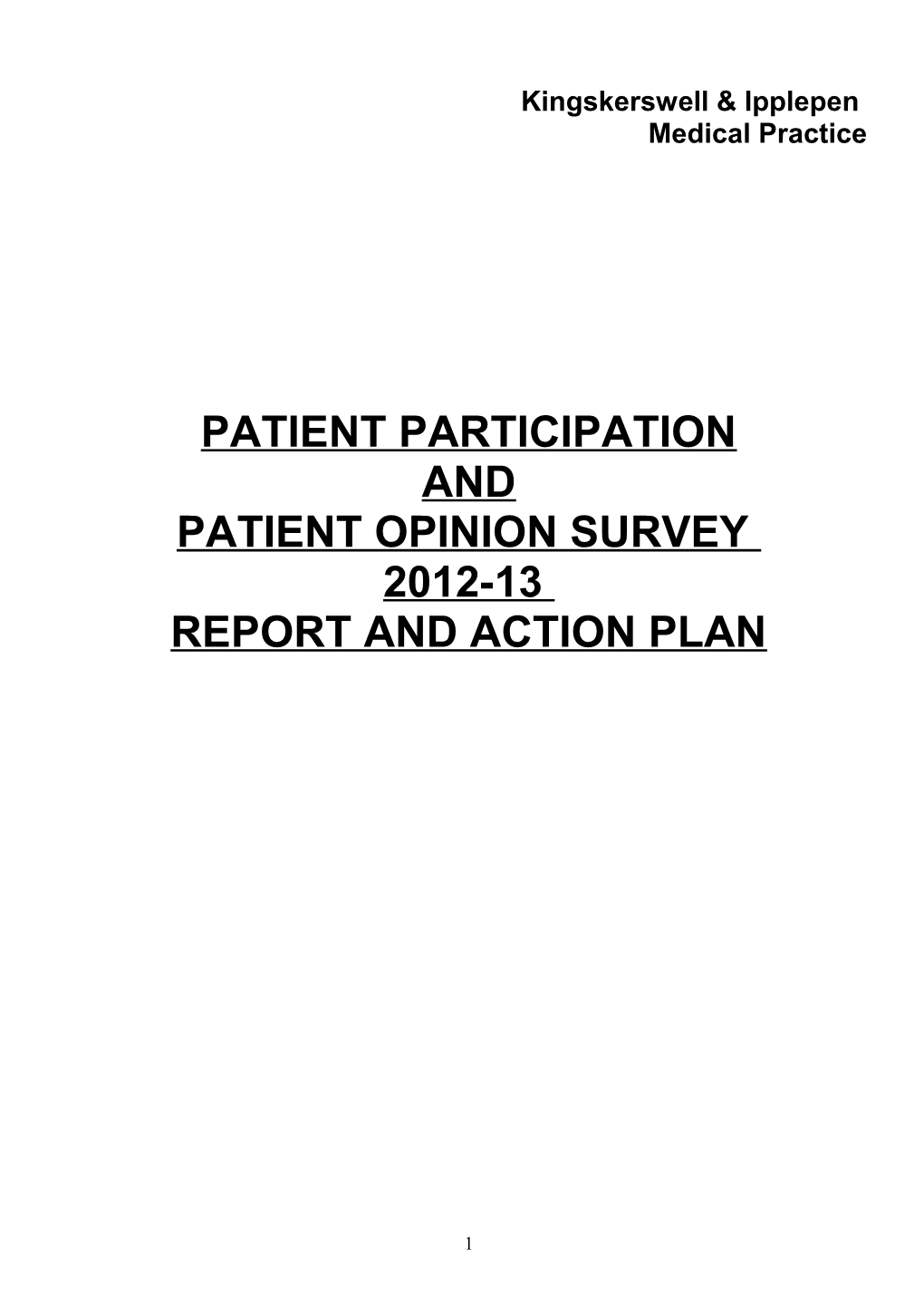 Patient Participation Direct Enhanced Service