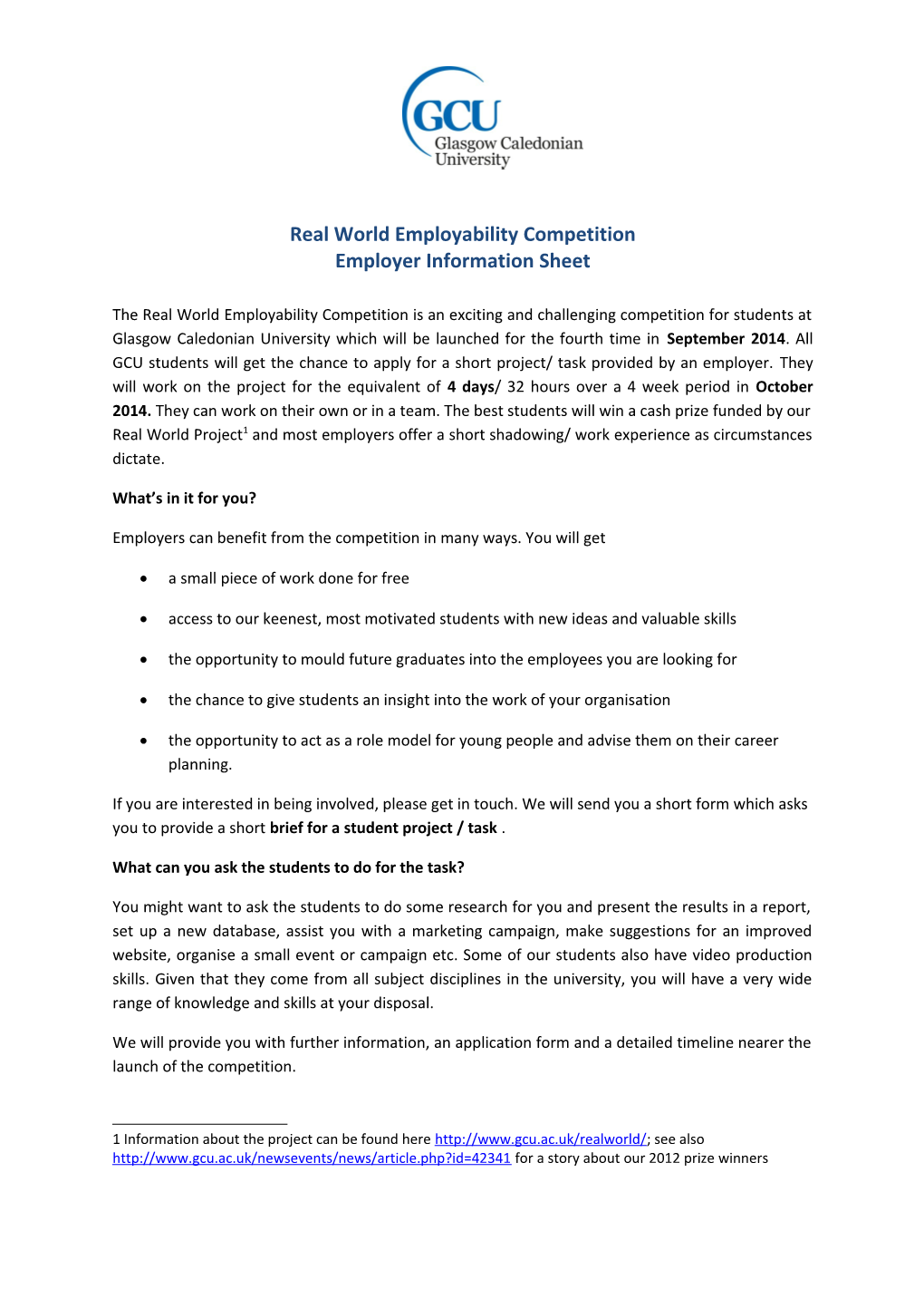 Real World Employability Competition