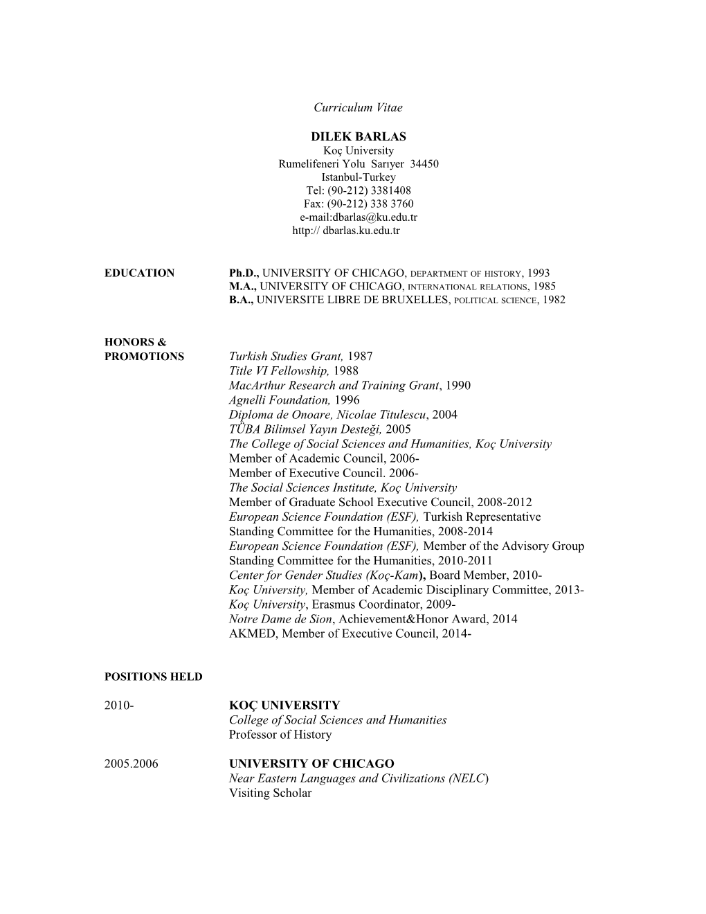 Curriculum Vitae s388