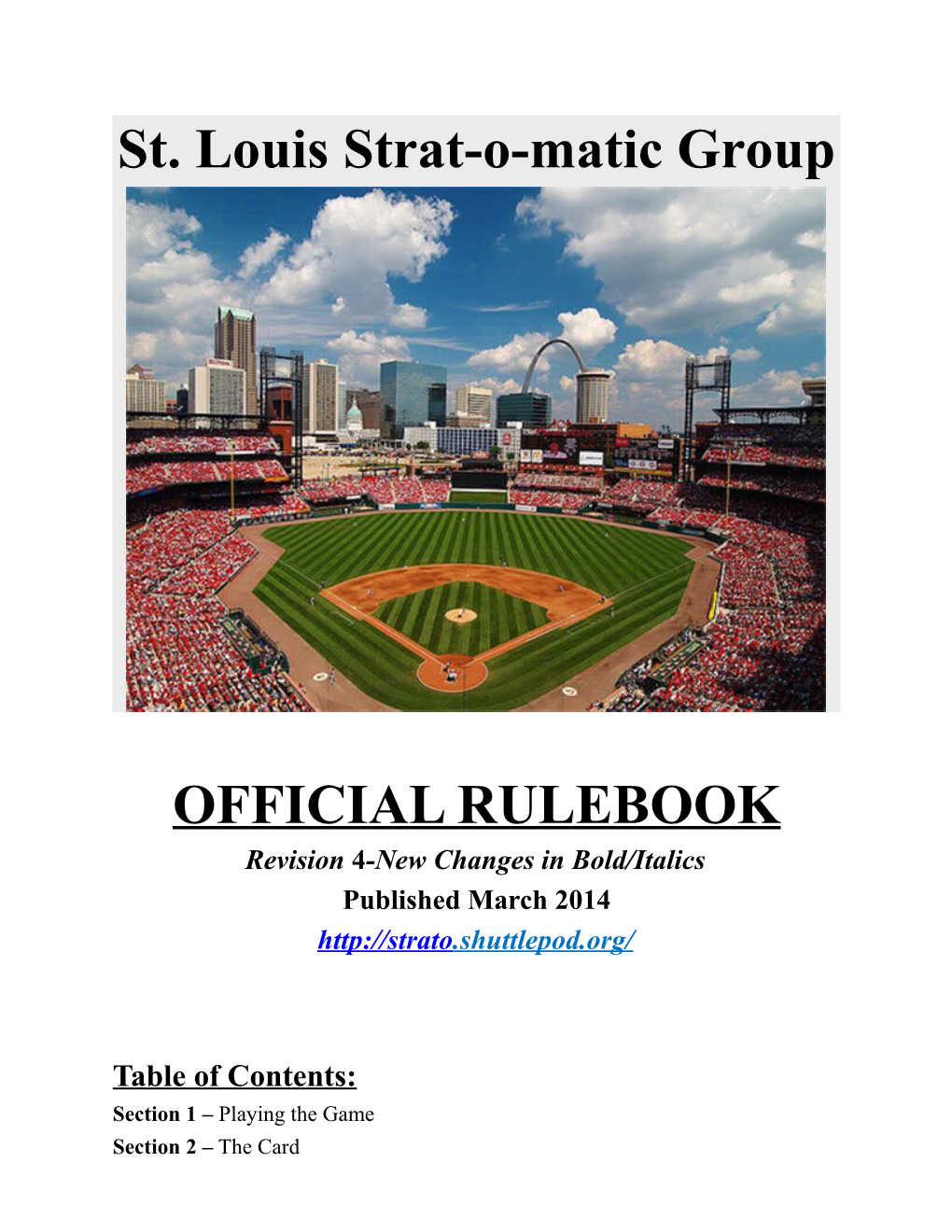 St. Louis Strat-O-Matic Group