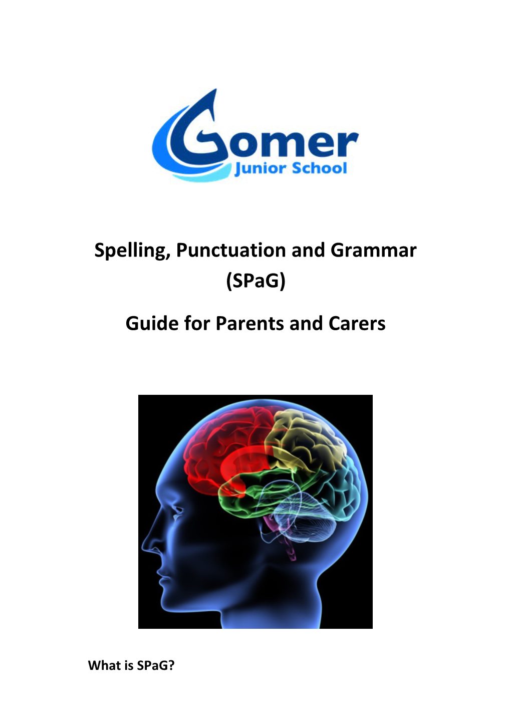 Spelling, Punctuation and Grammar (Spag)