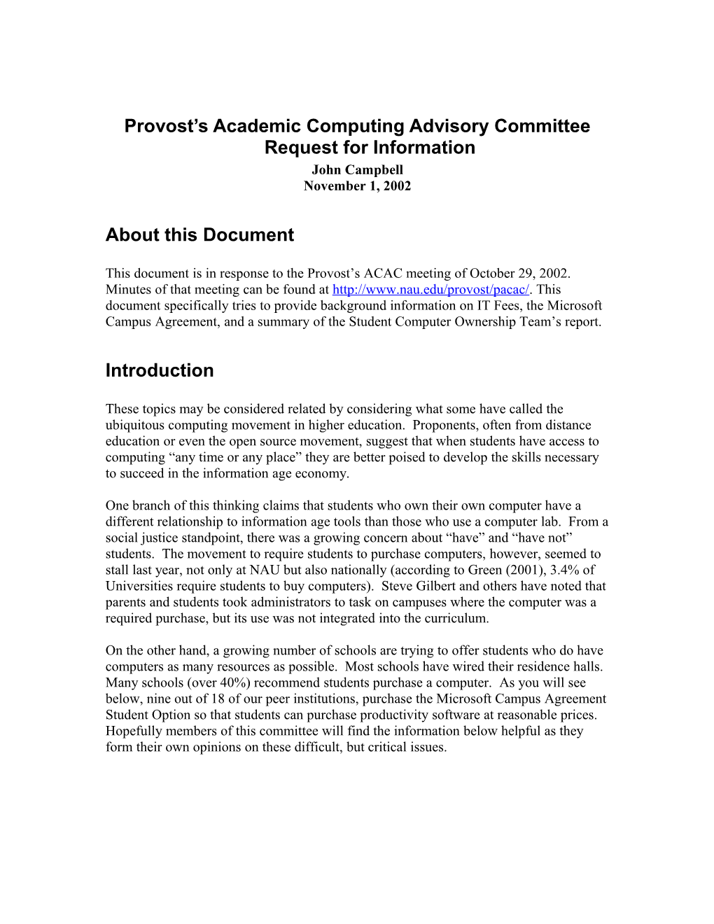 Provost S Academic Computing Advisory Committee s1