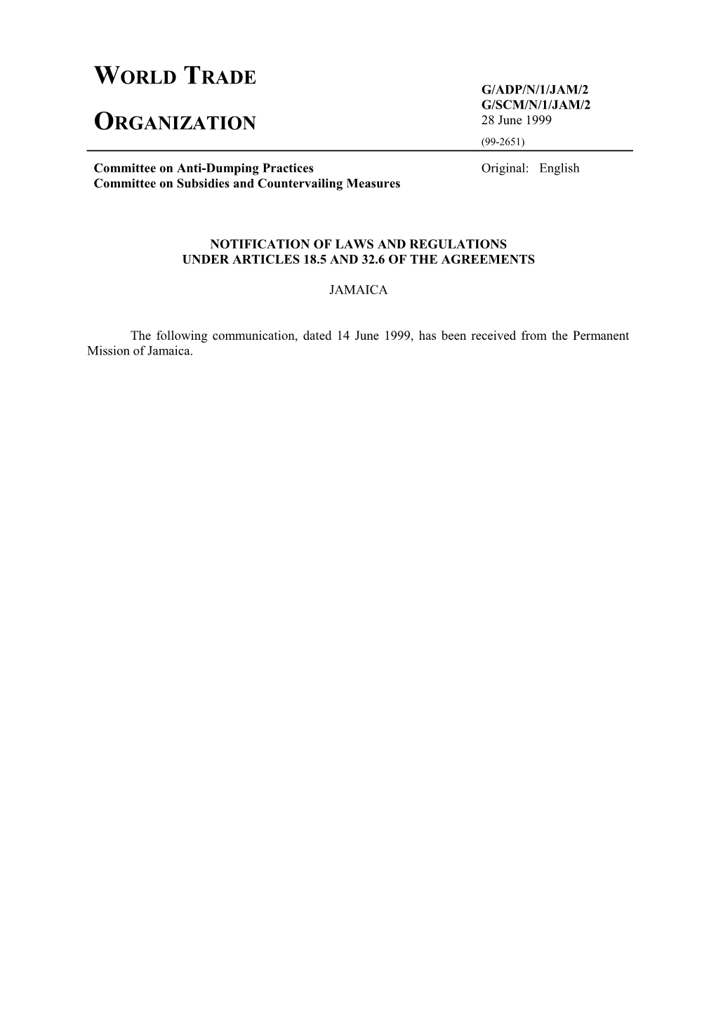 Notification of Laws and Regulations s1