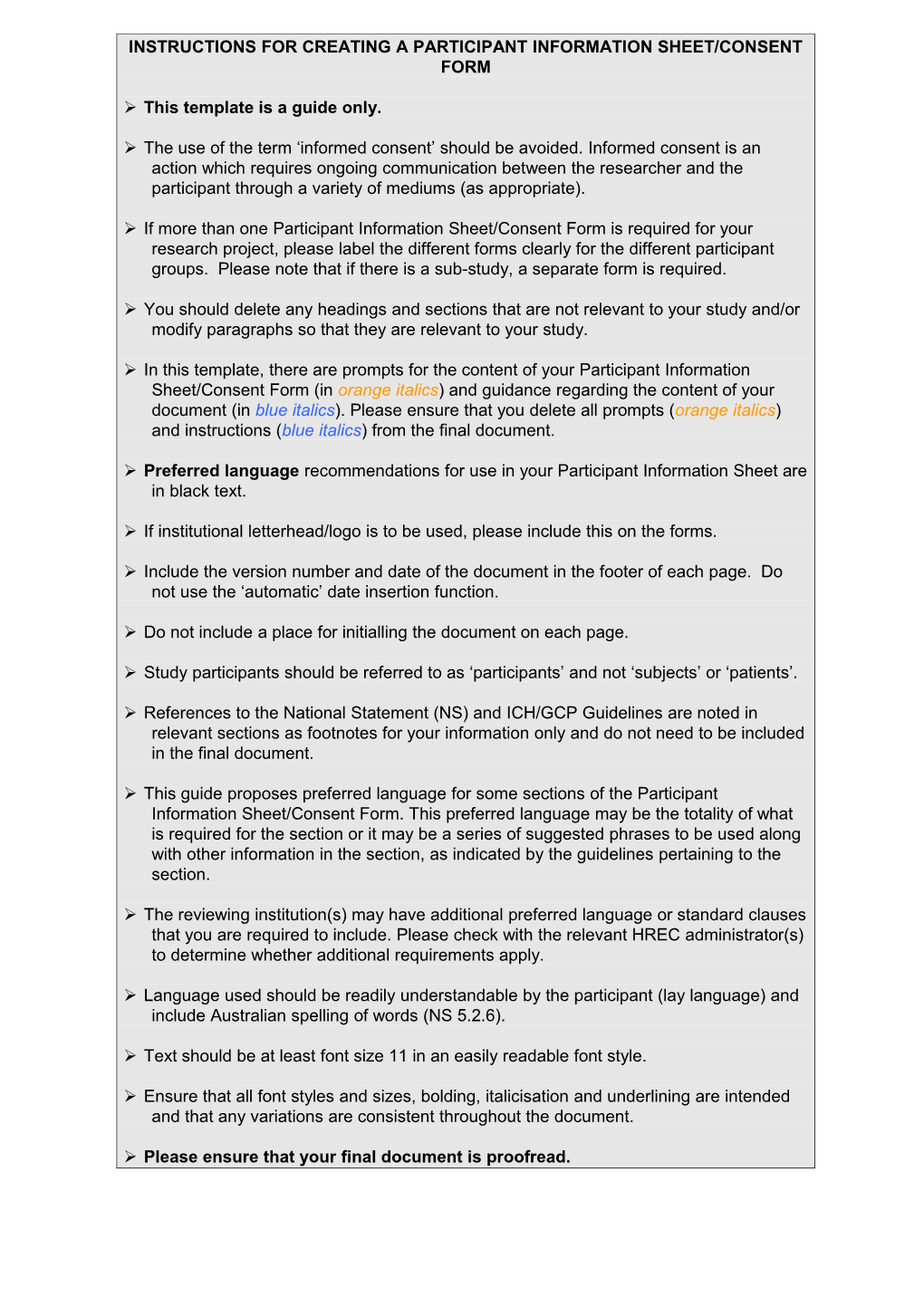 Information and Consent Sheet