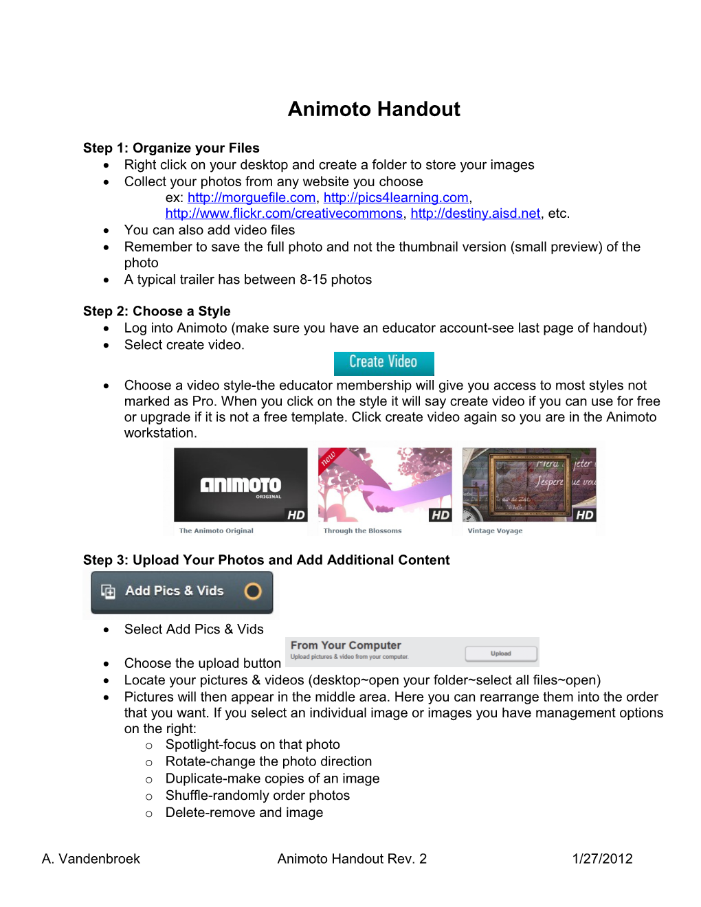Animoto Fast and Simple