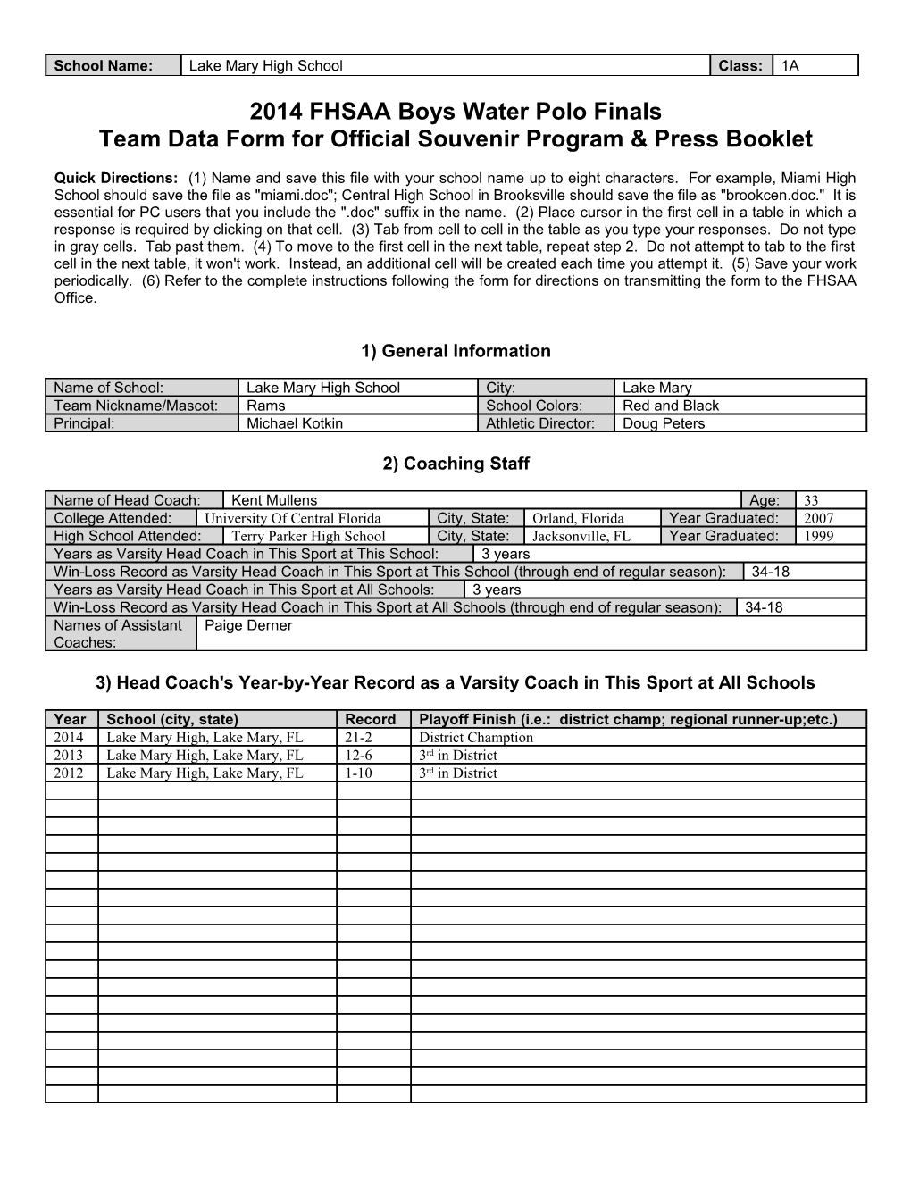 Team Data Form for Official Souvenir Program & Press Booklet s4