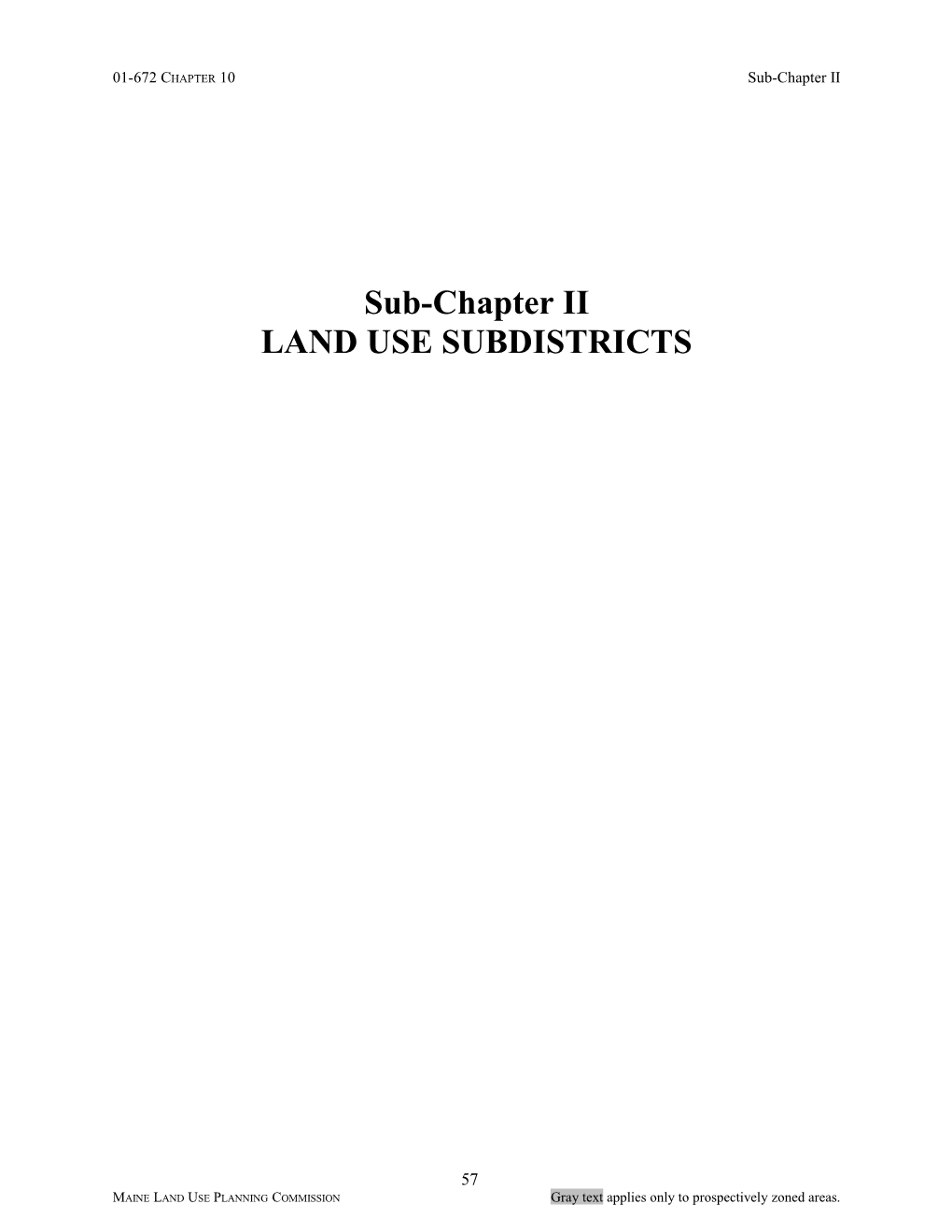 Chapter 10 Land Use Districts and Standards