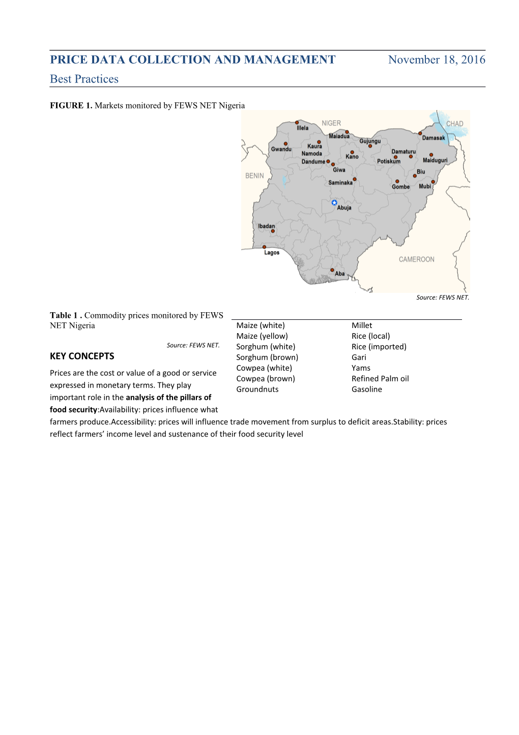 Availability: Prices Influence What Farmers Produce