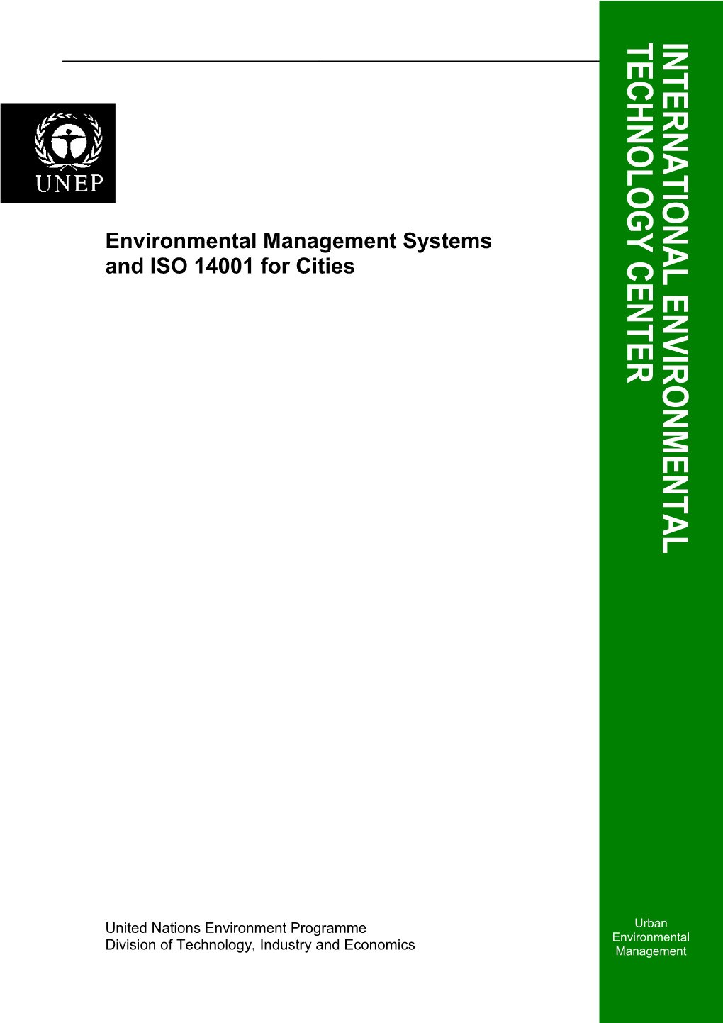 Environmental Management Systems and ISO 14001 for Cities
