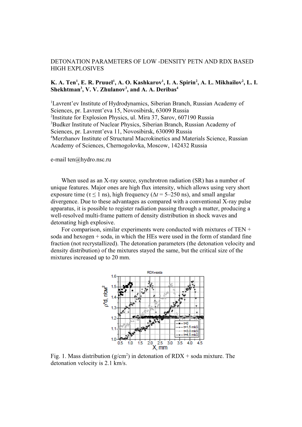 Detonation Parameters of Low -Density Petn and Rdx Based High Explosives