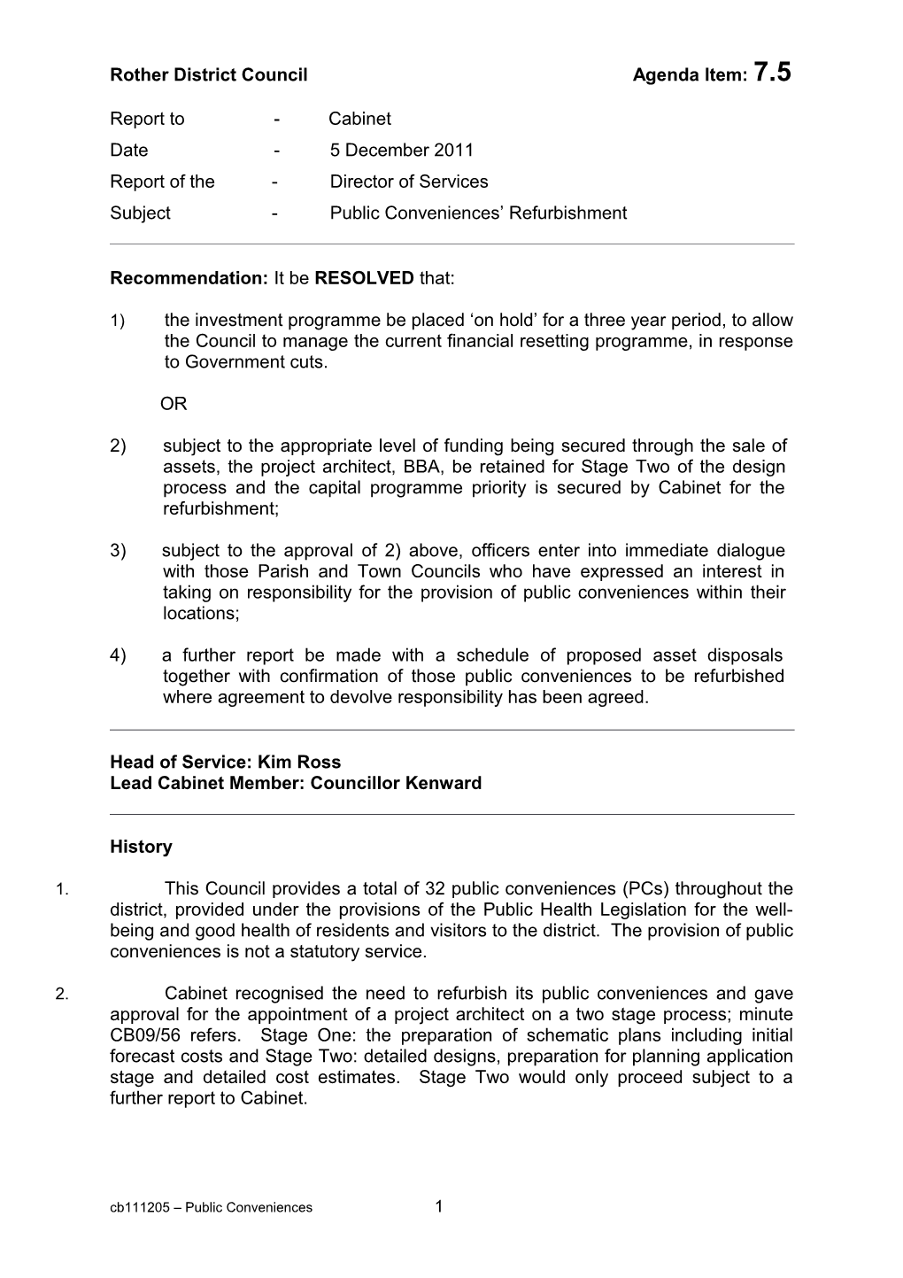 Rother District Council Agenda Item: 7.5