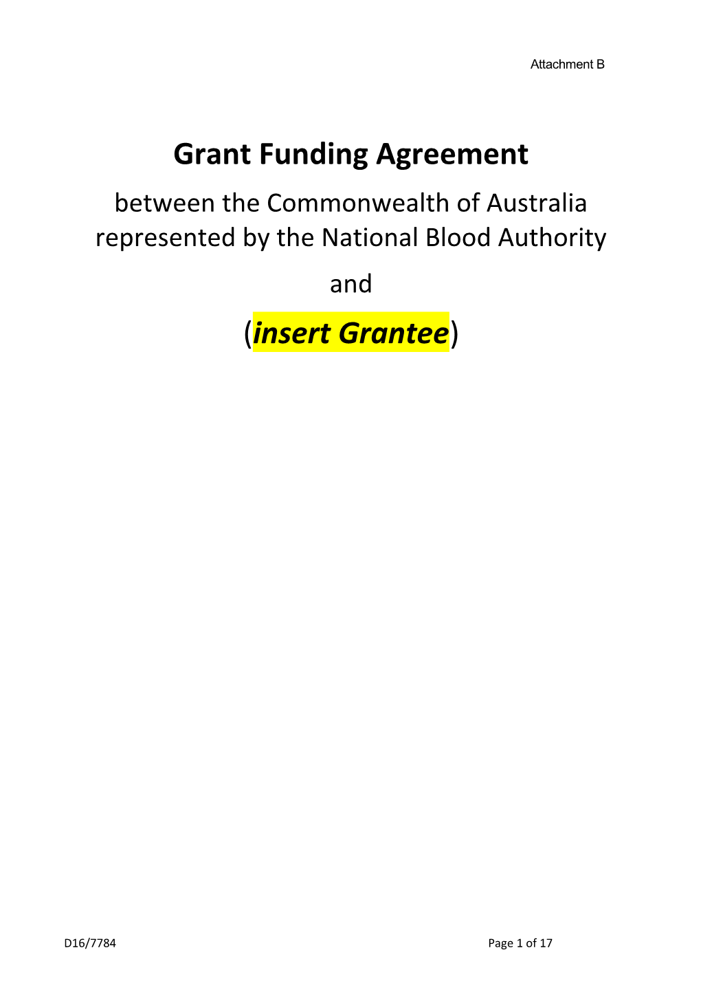 Commonwealth Low-Risk Grant Agreement Template s1