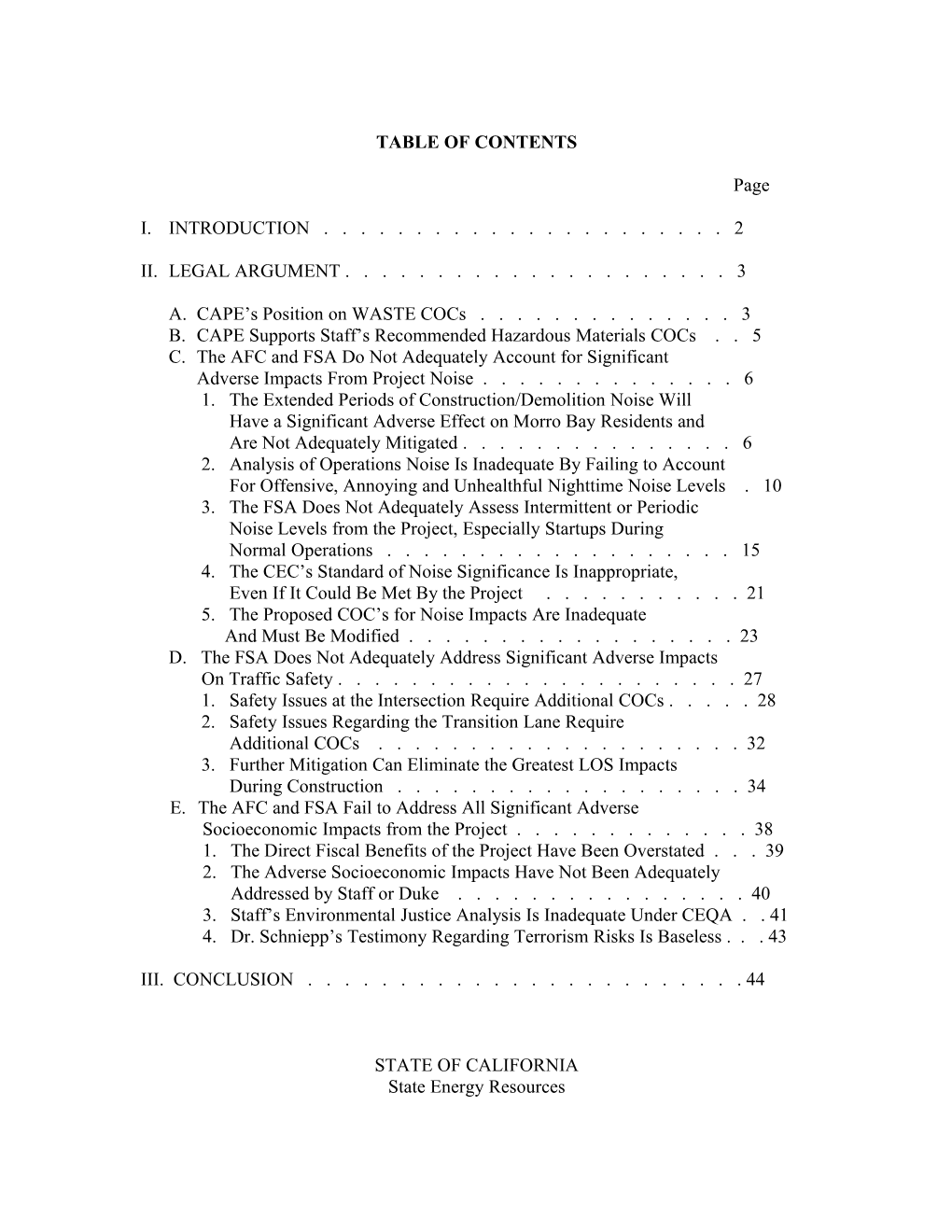 Table of Contents s276