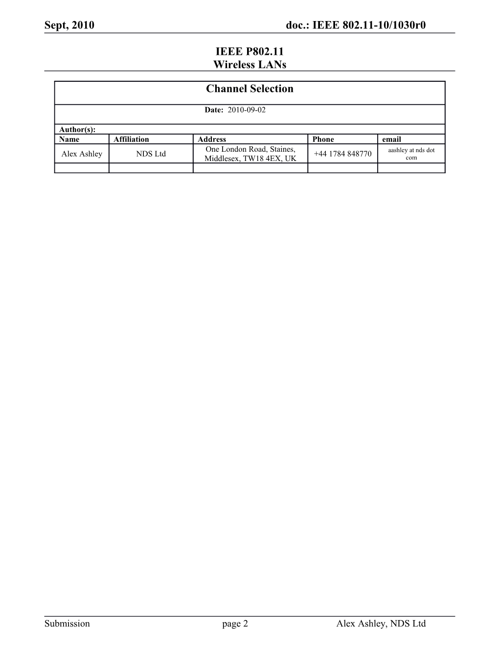 Overlapping BSS (OBSS) Management