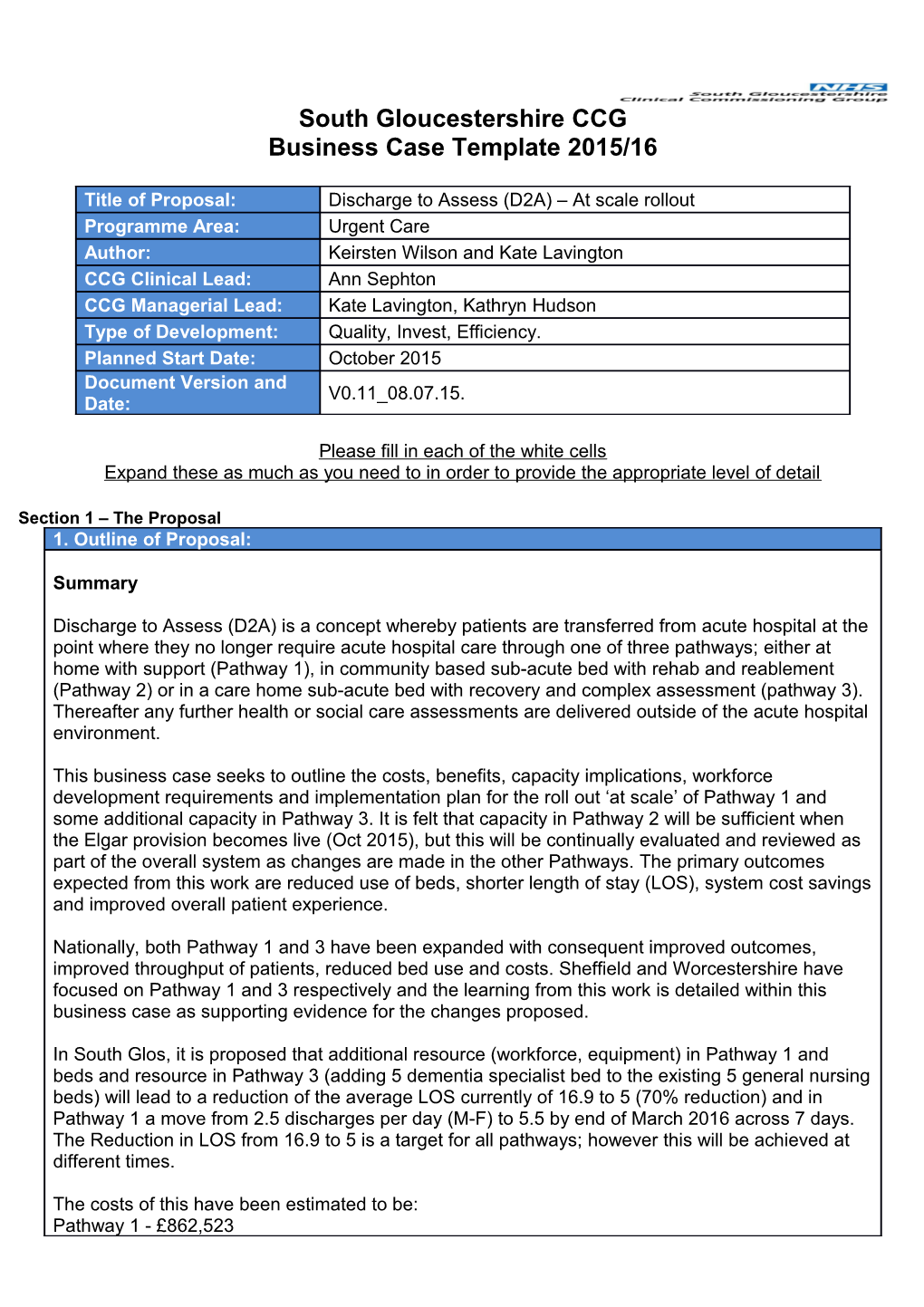 South Gloucestershire CCG