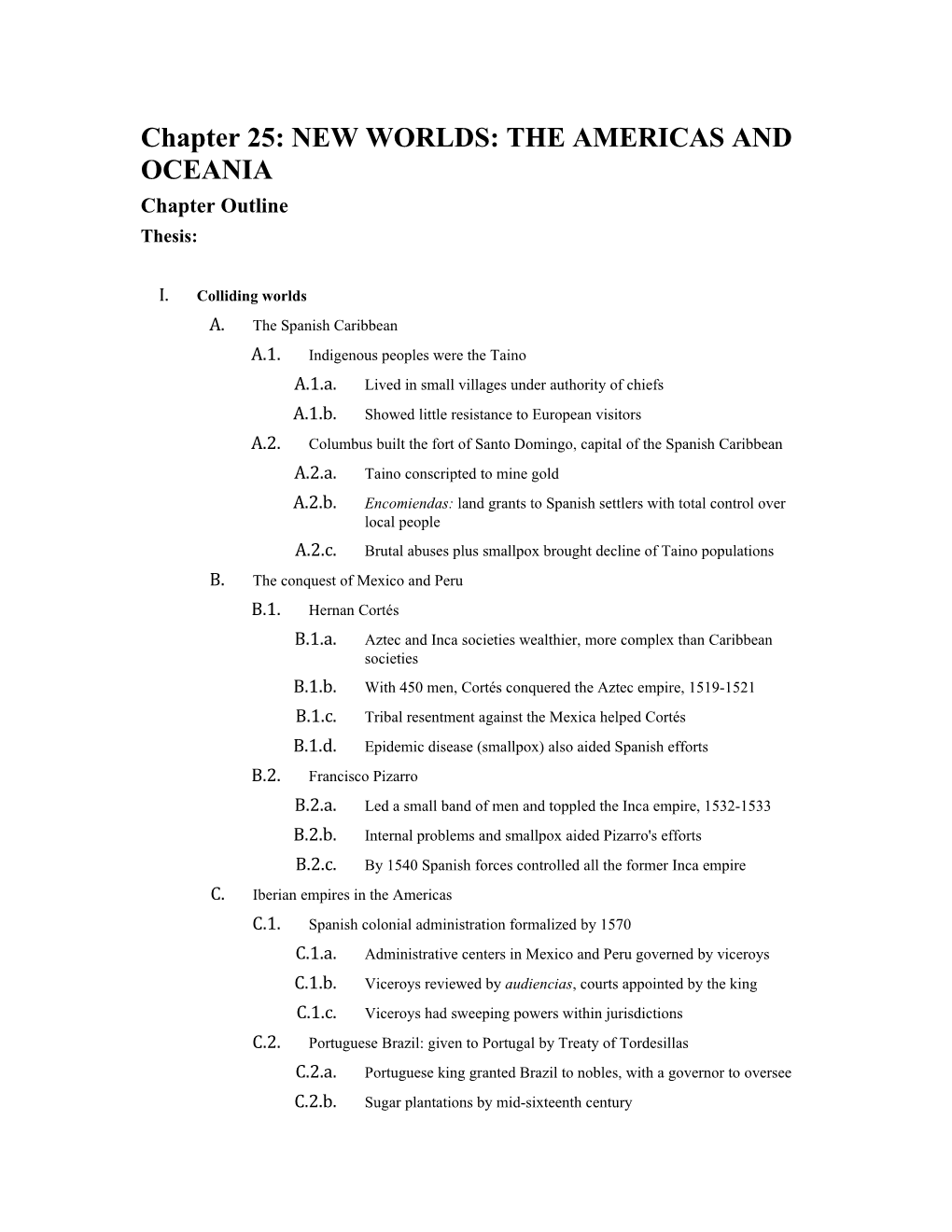 Chapter25: NEW WORLDS: the AMERICAS and OCEANIA