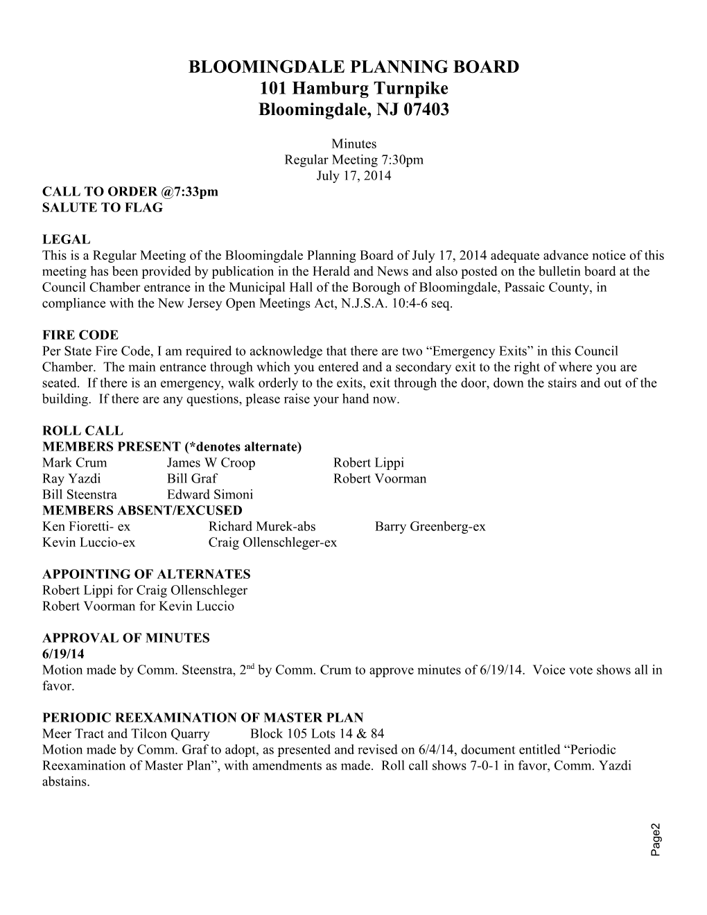 Bloomingdale Planning Board s4