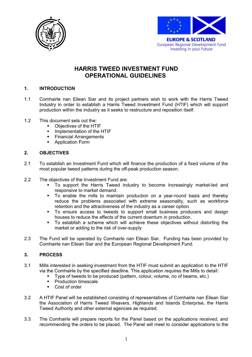 Harris Tweed Investment Fund