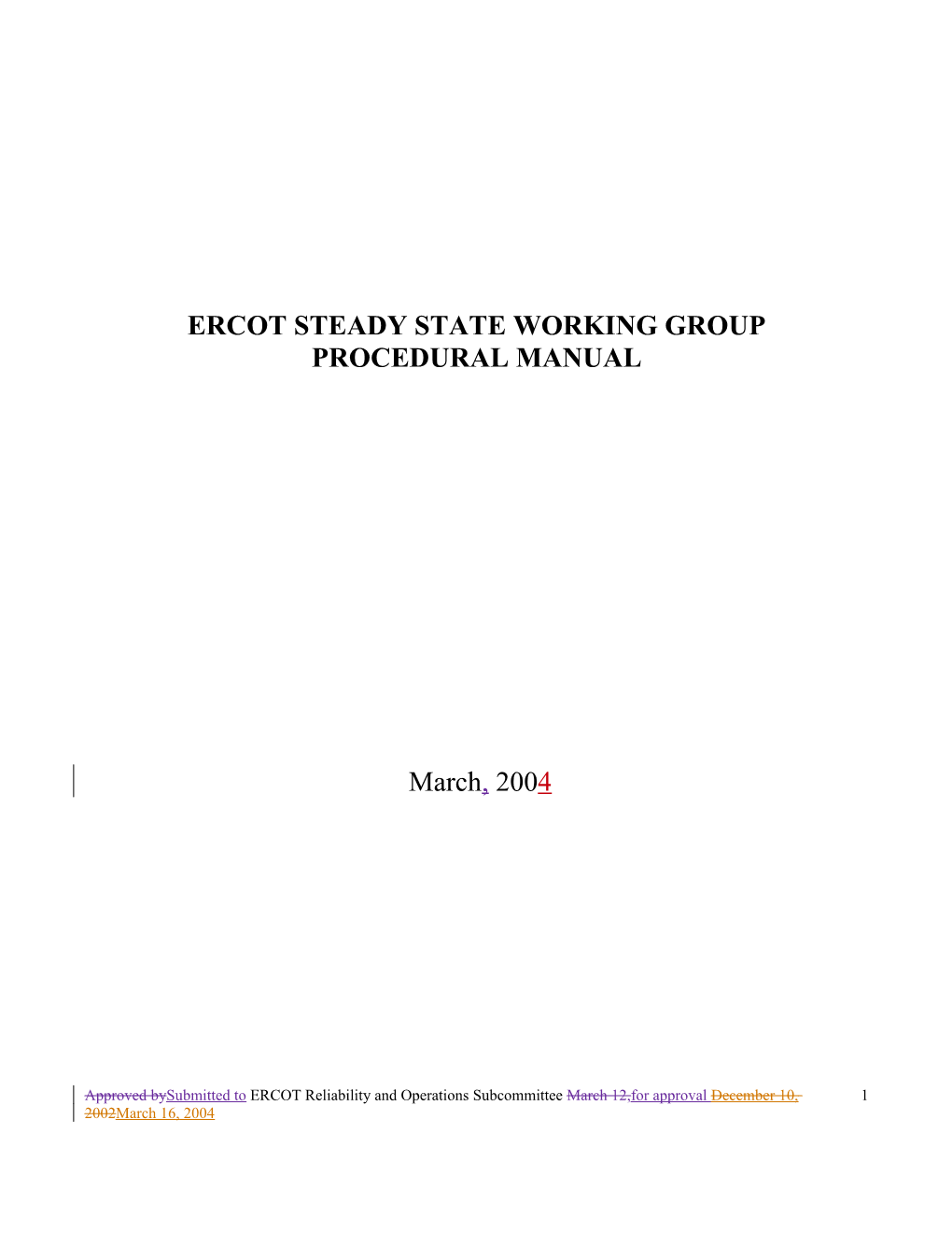 Ercot Sstf Guide