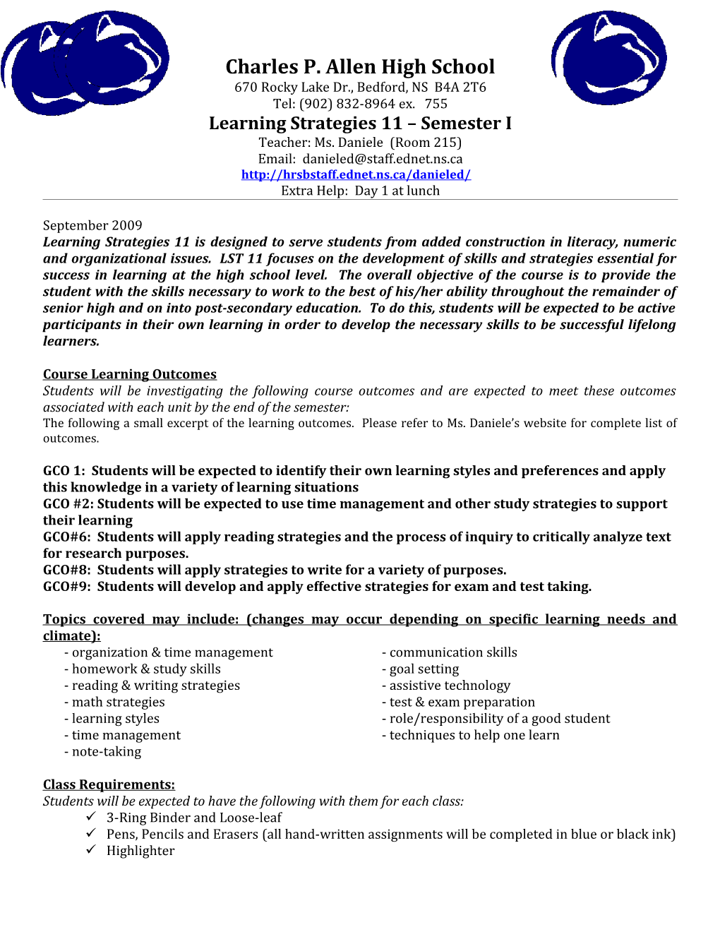 English 10 Course Outline Semester 2 - 2005