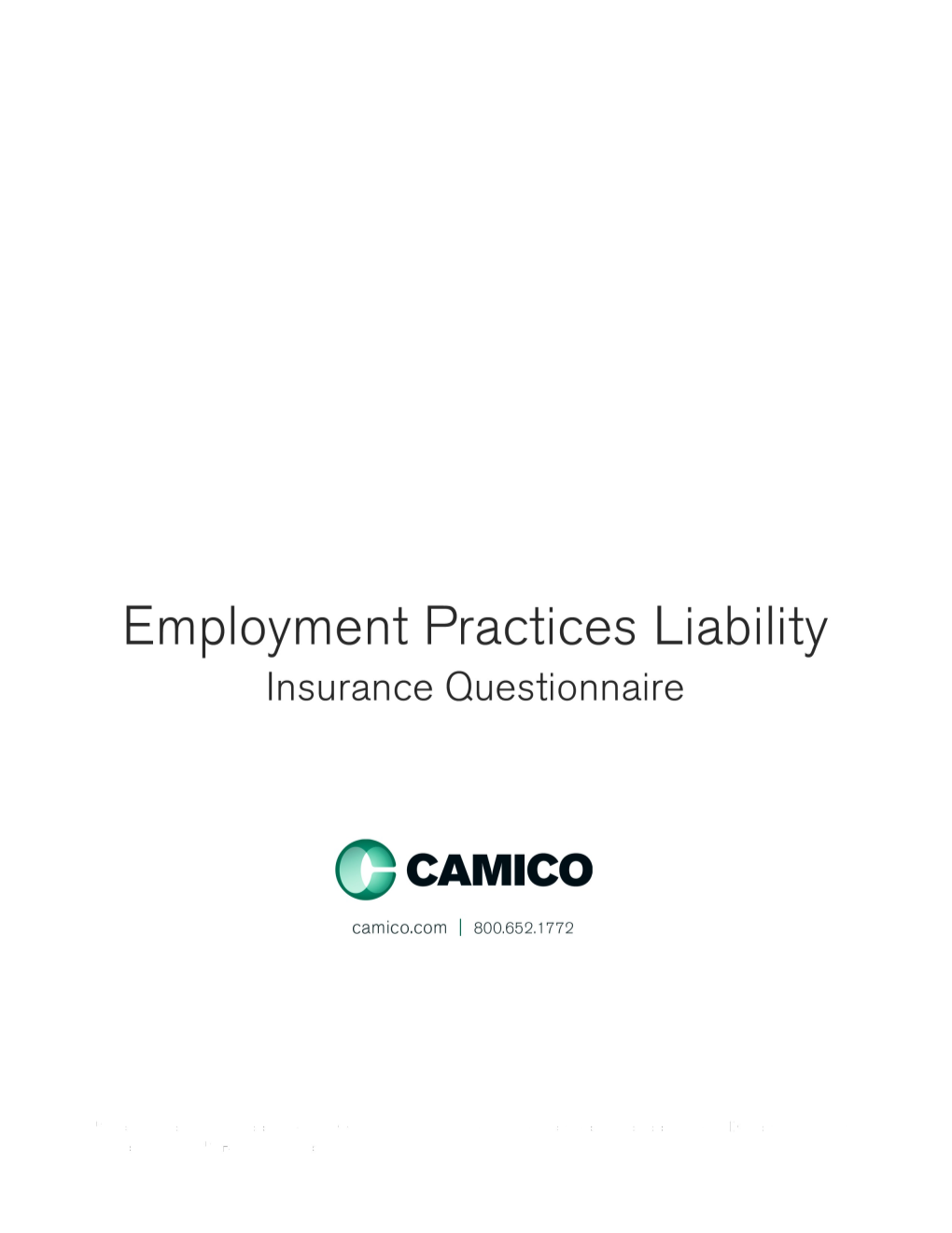 Apply for a CAMICO Employment Practices Liability (EPL) Policy