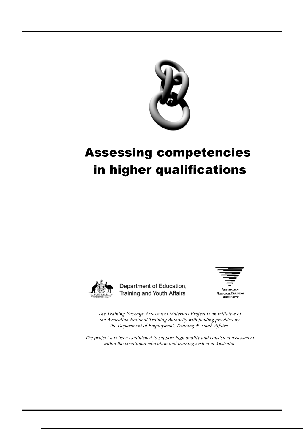 Assessing Competencies in Higher Qualifications