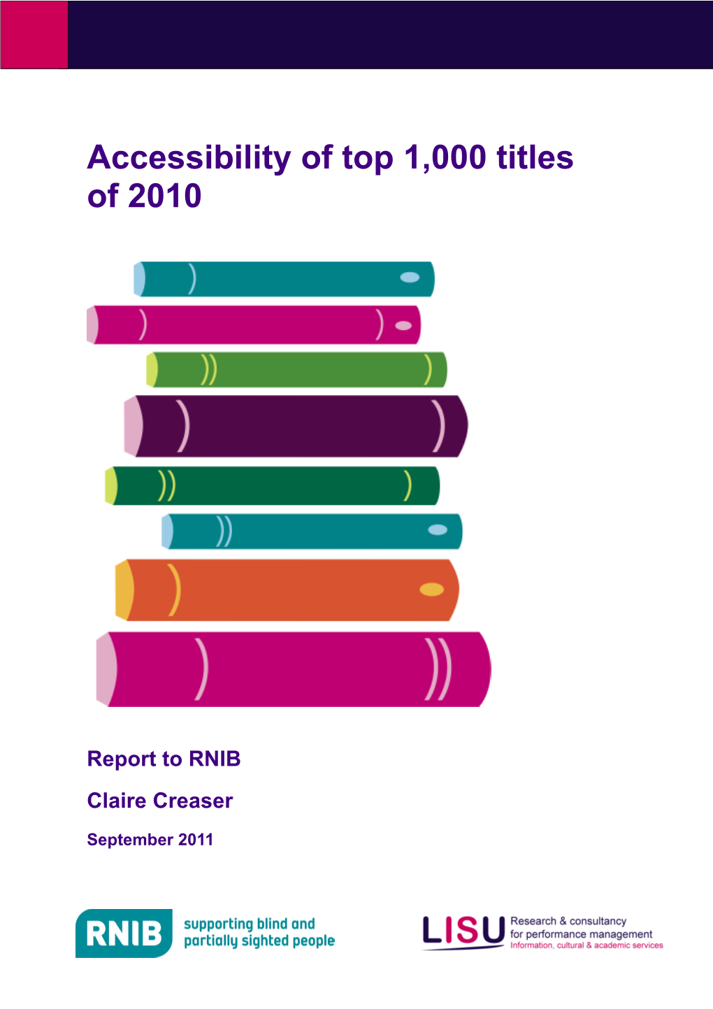 2010 RNIB Top 1000 Books Report