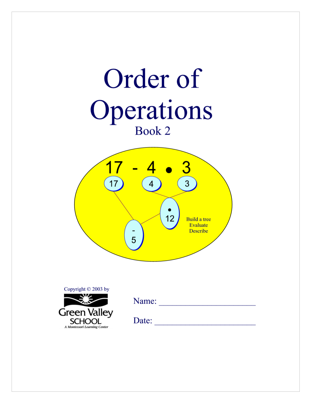 Order of Operations Book 2