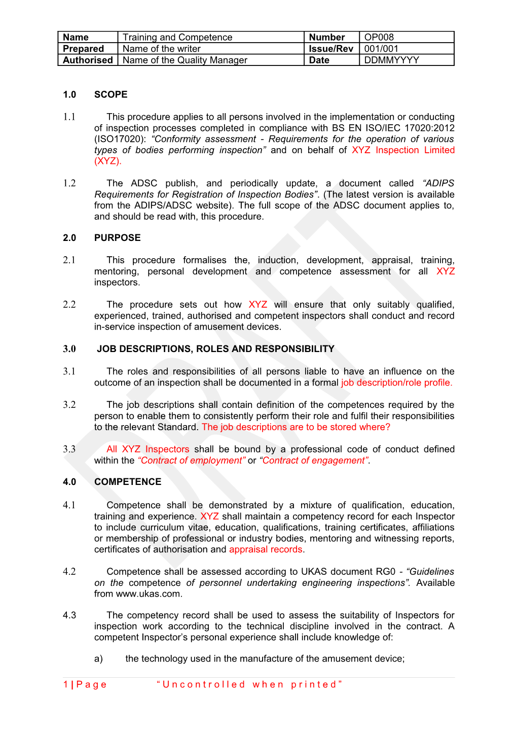 APPENDIX 2 Relationship Between Six Key Elements and the Main Clauses of Accreditation Standards