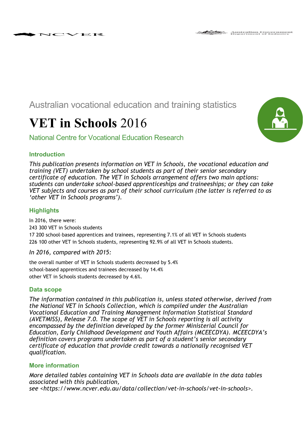 VET in Schools 2013