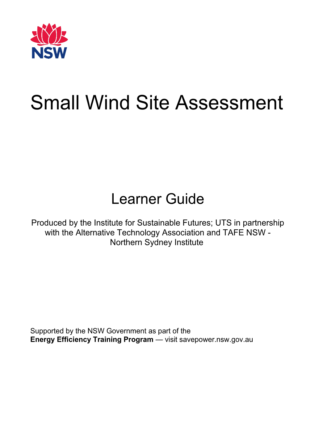 Small Wind Site Assessment