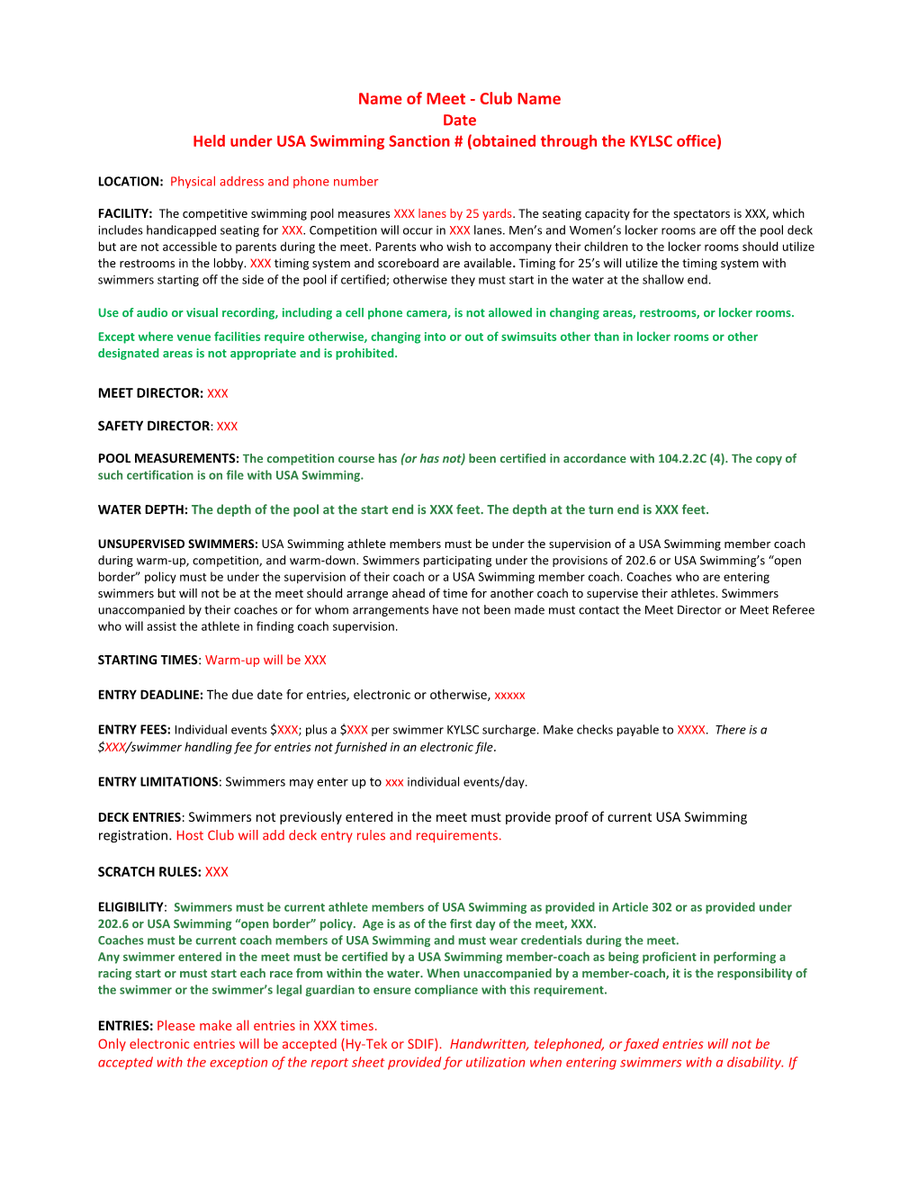 Hawken May Madness Age Group Meet