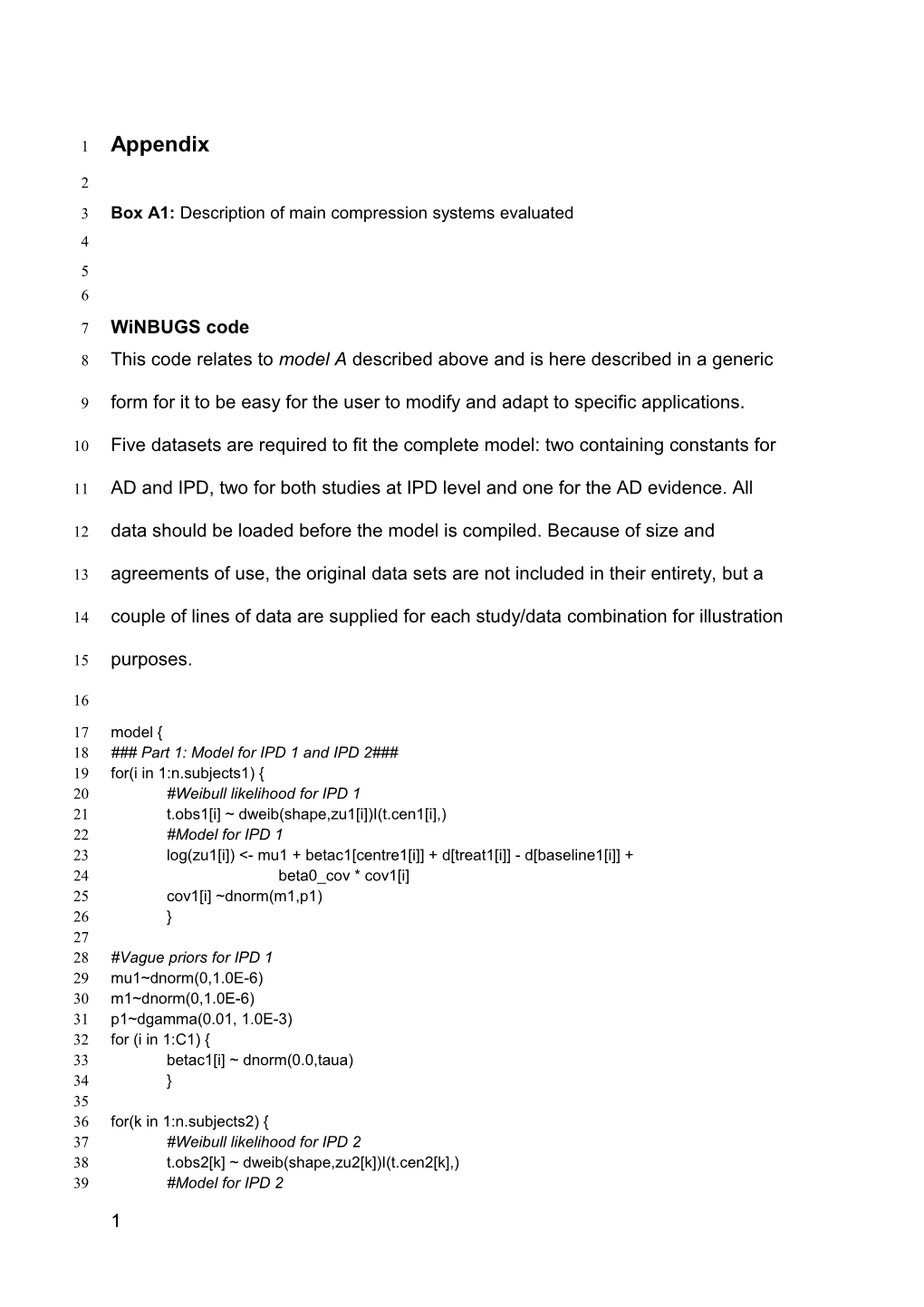 Box A1: Description of Main Compression Systems Evaluated