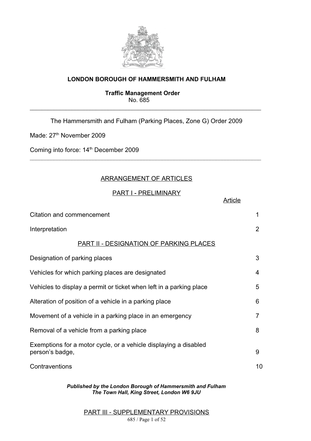 London Borough of Hammersmith and Fulham