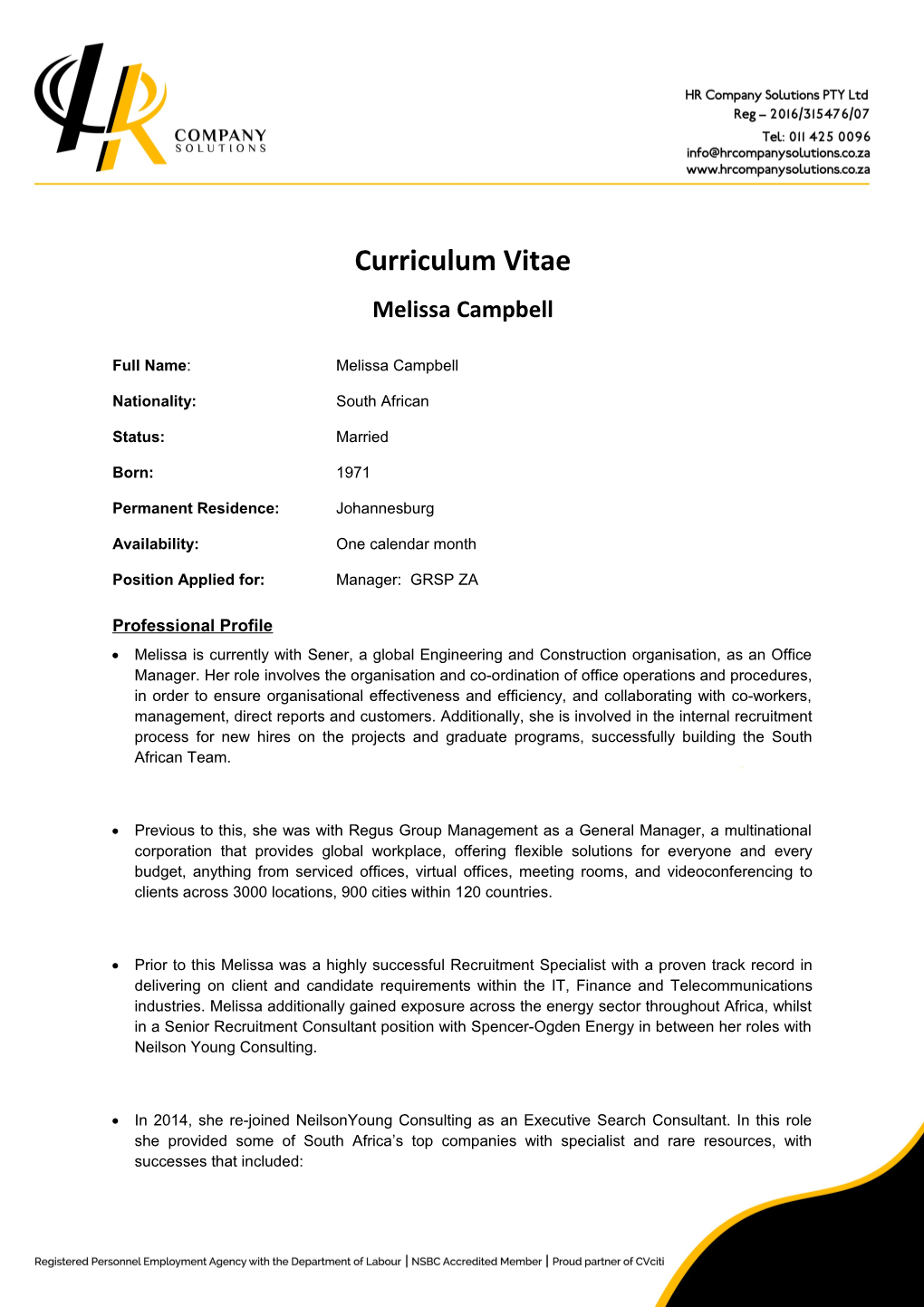 Curriculum Vitae s326