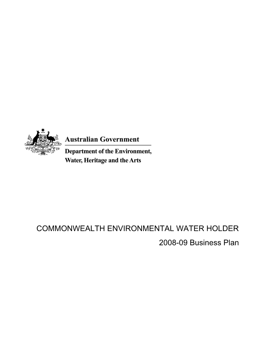 Commonwealth Environmental Water Holder