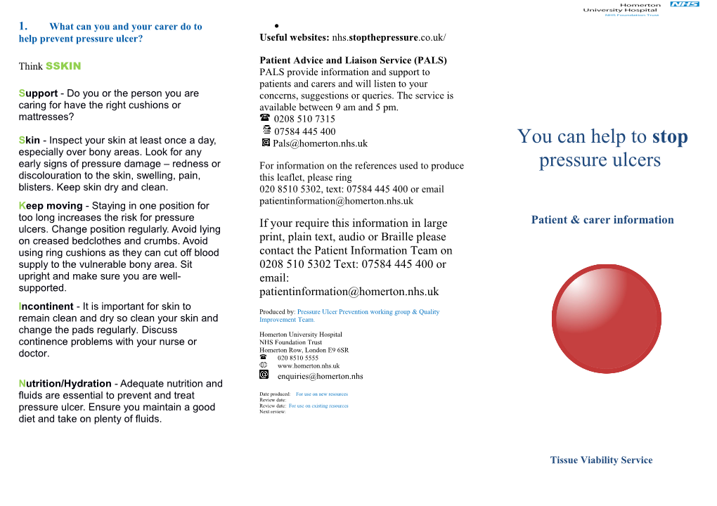 What Can You and Your Carer Do to Help Prevent Pressure Ulcer?