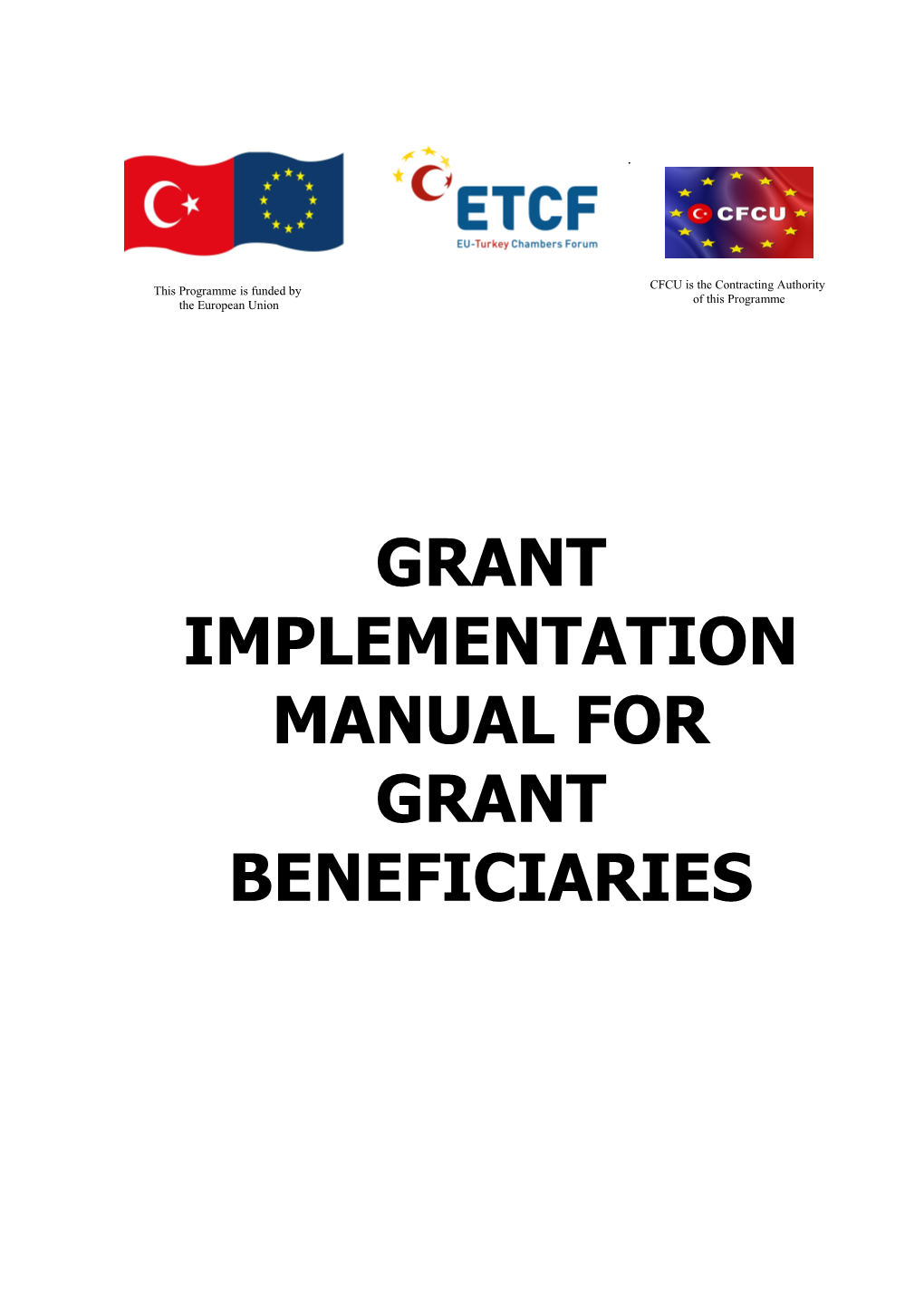 Grant Project Implementation Manual