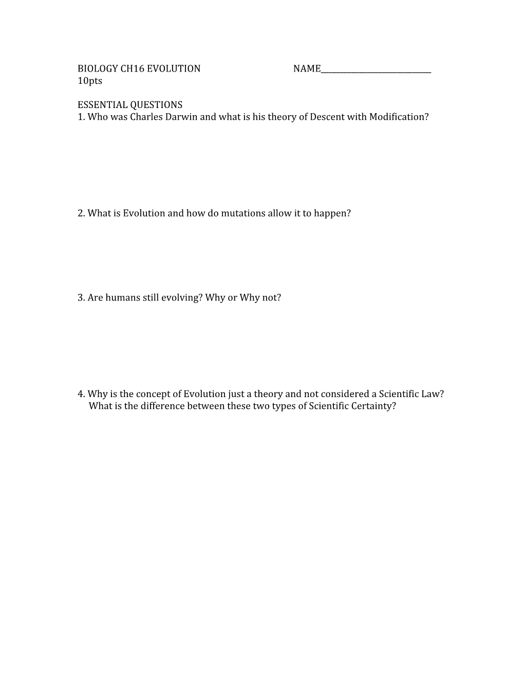 1. Who Was Charles Darwin and What Is His Theory of Descent with Modification?