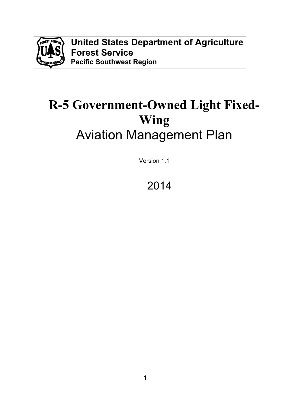 R-5 Government-Owned Light Fixed-Wing