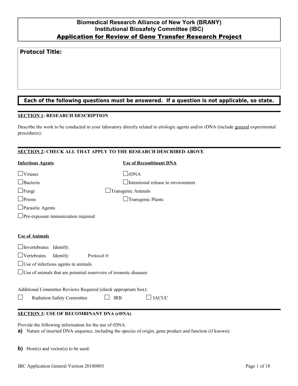 Objectives and Rationale of the Proposed Research