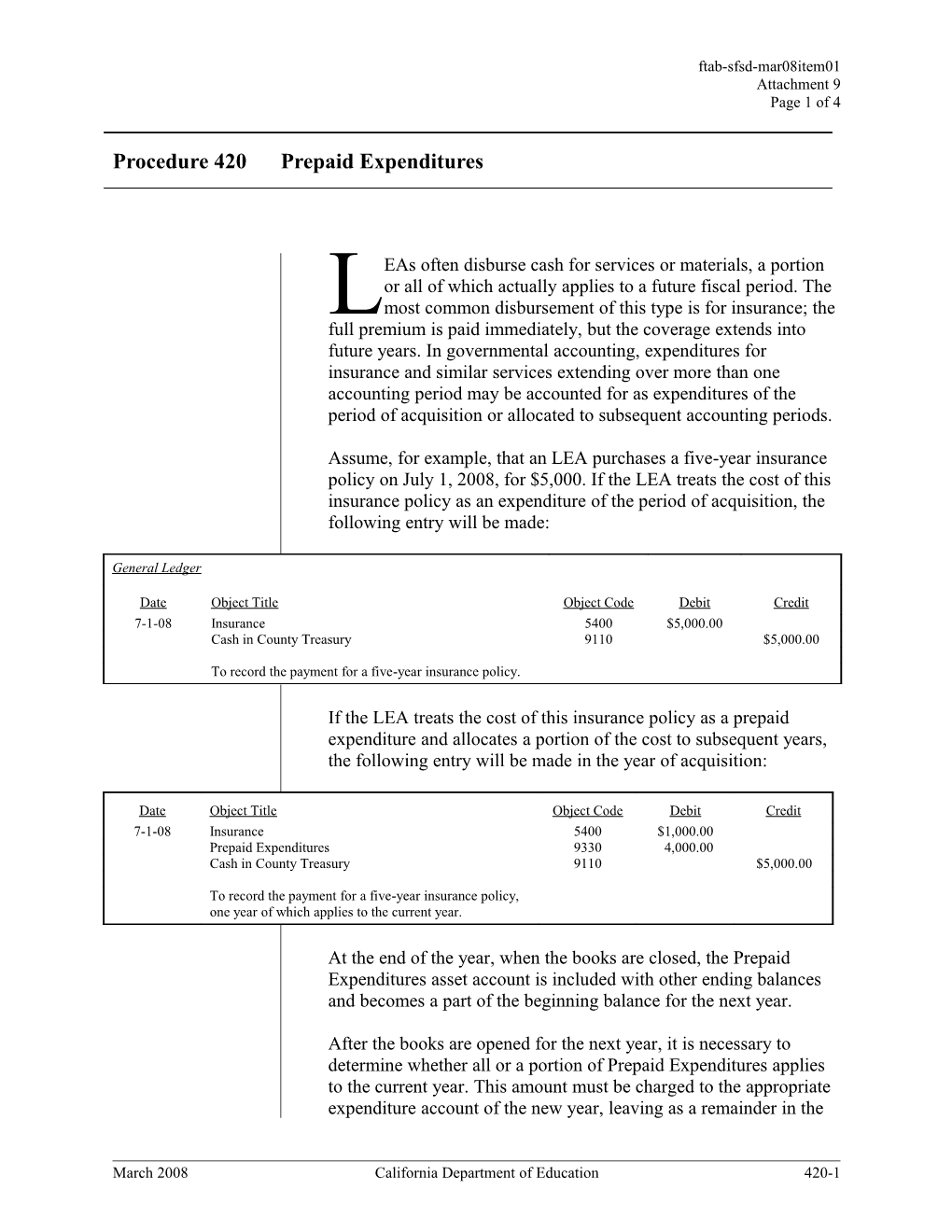 March 2008 Agenda Item 24 Attachment 9 - Meeting Agendas (CA State Board of Education)