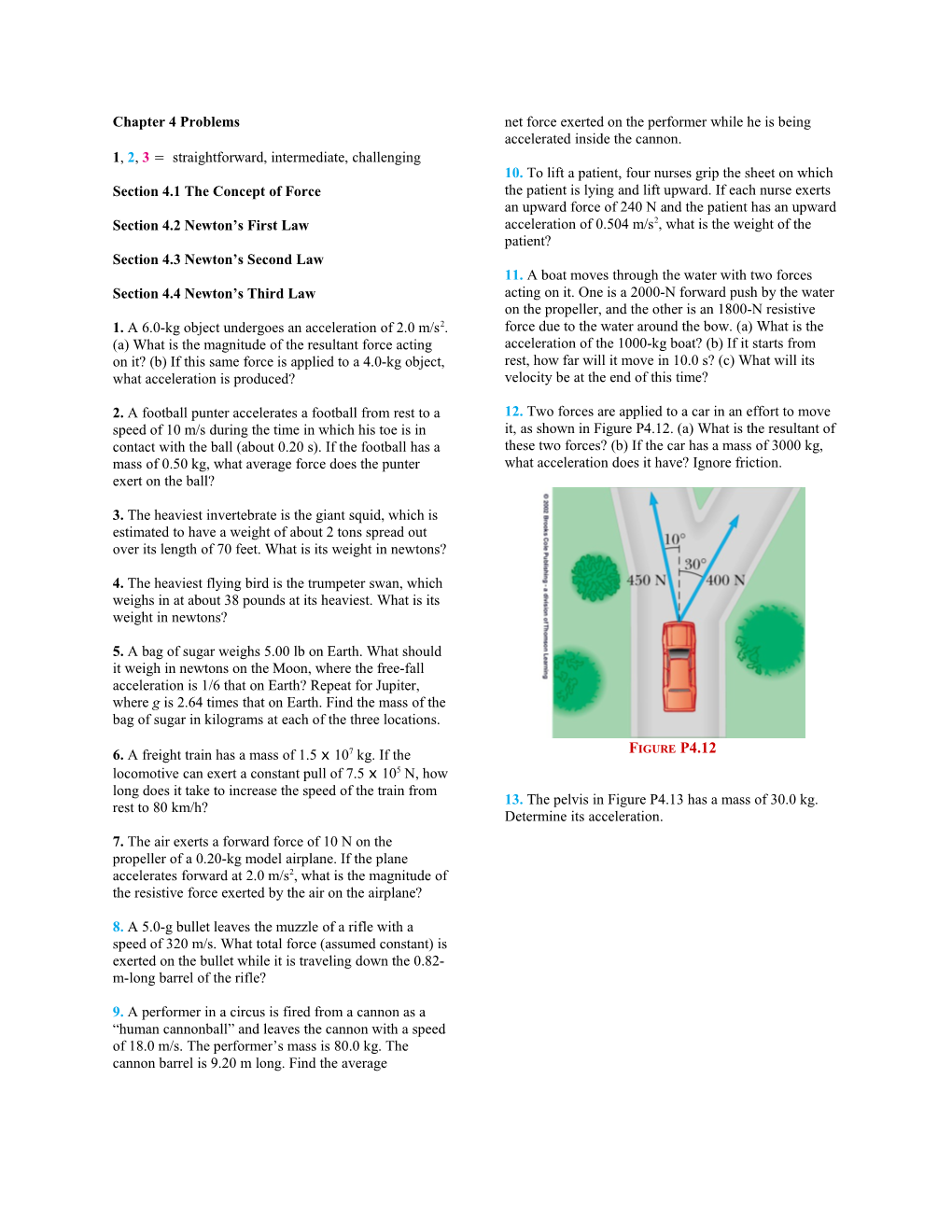 Section 4.1 the Concept of Force