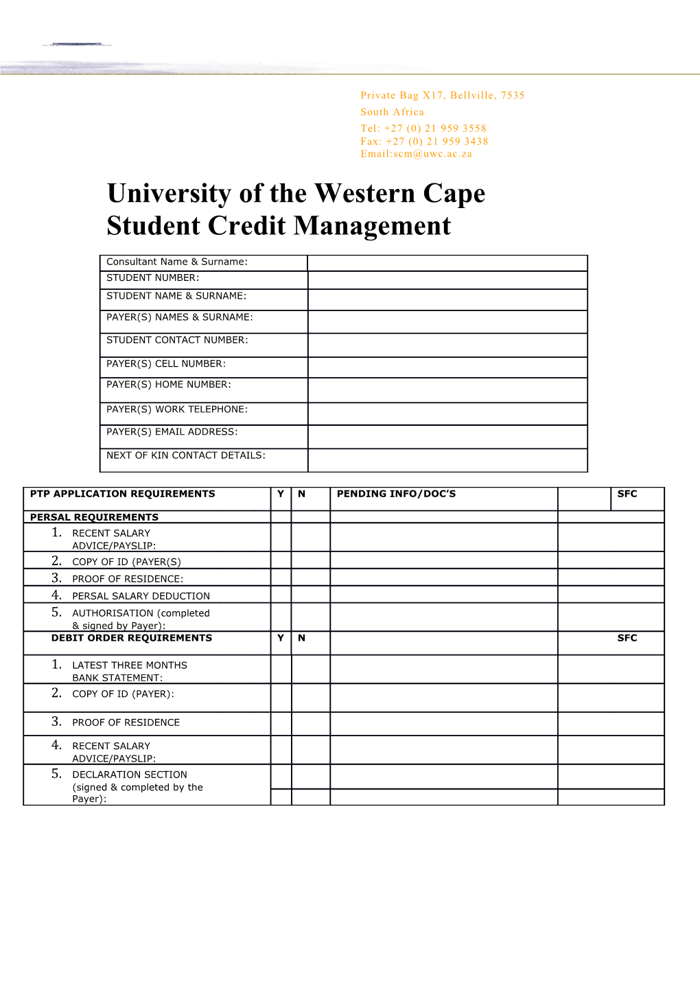 University of the Western Cape