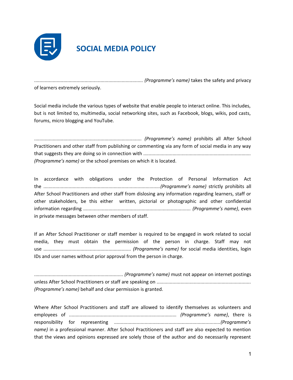 Social Media Policy s1