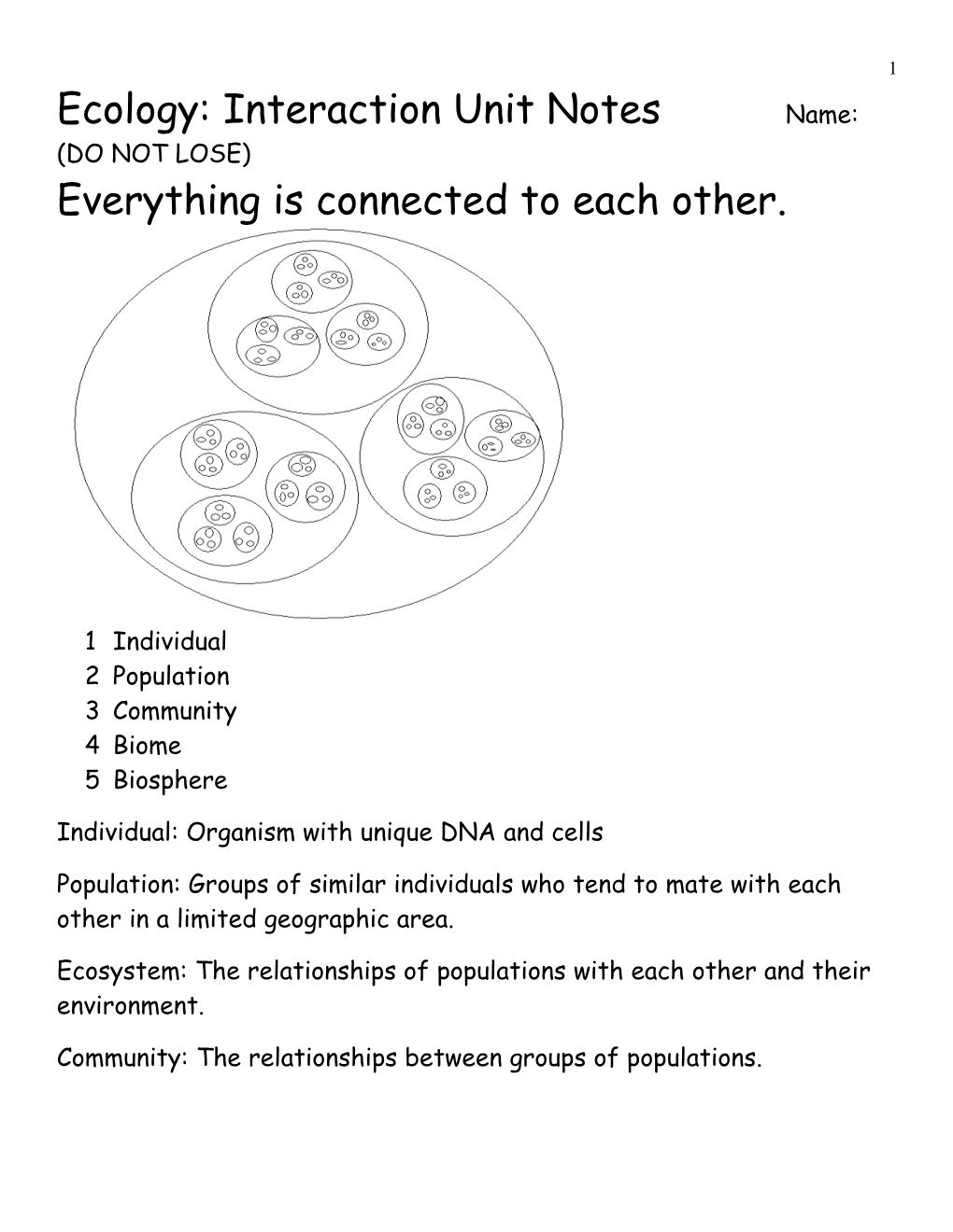 NOTES for the ECOLOFE Part 2