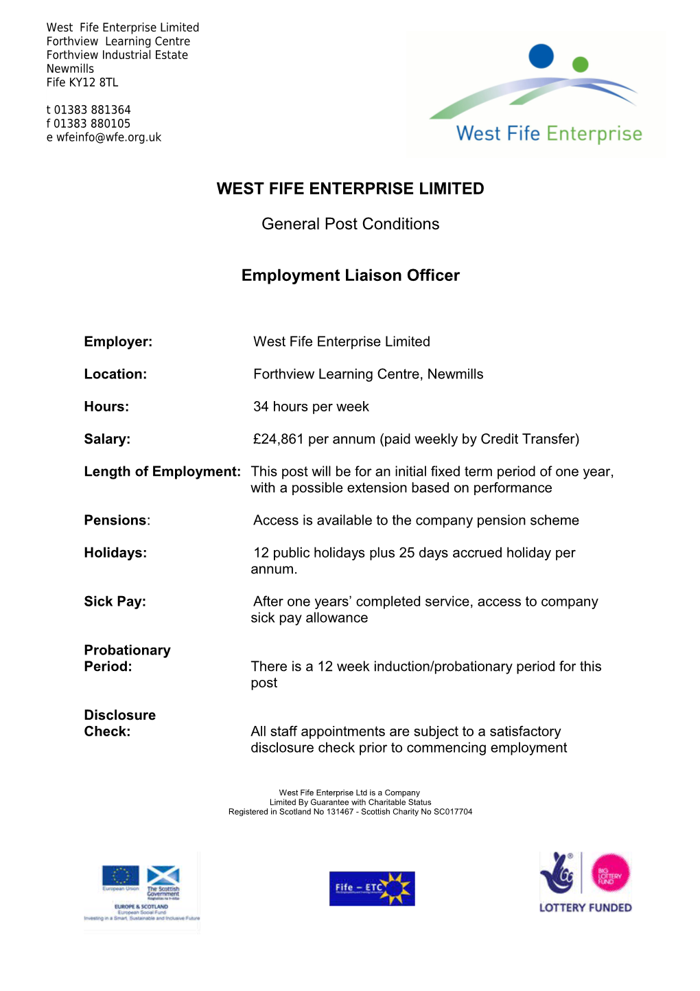 West Fife Enterprise Limited